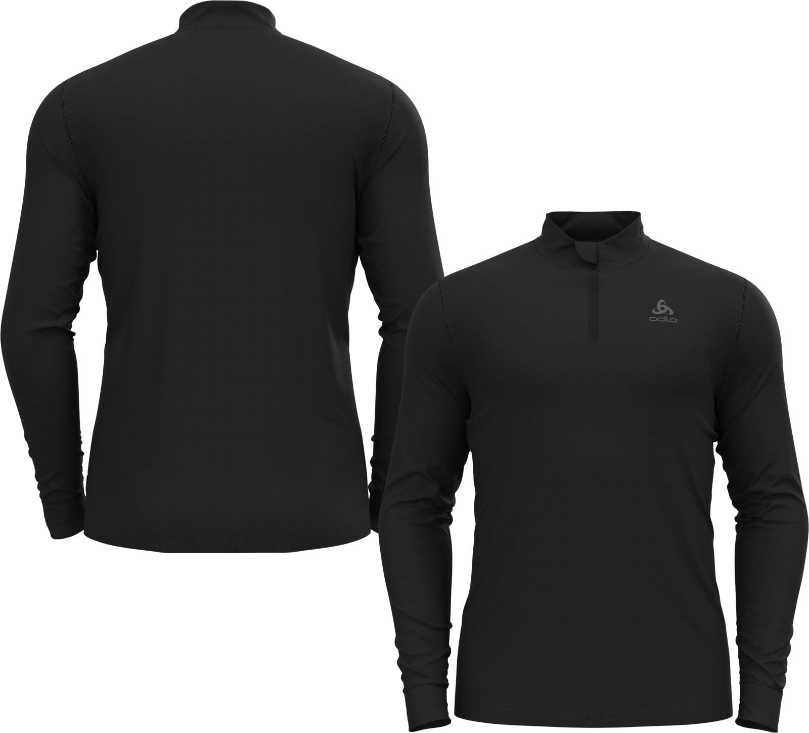 Odlo Men's Black Merino 260 Long Sleeve Half Zip Base Layer {O-112032} - XX-Large
