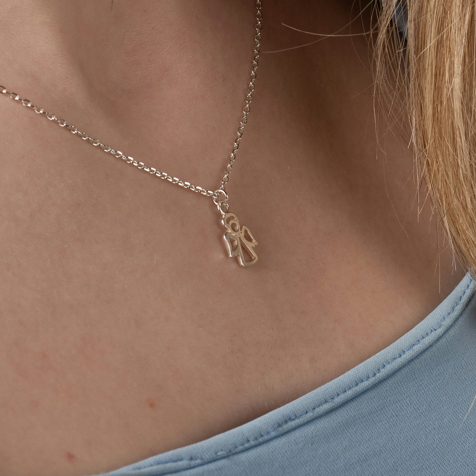 Mylee London Silver Angel Necklace - Sterling - No