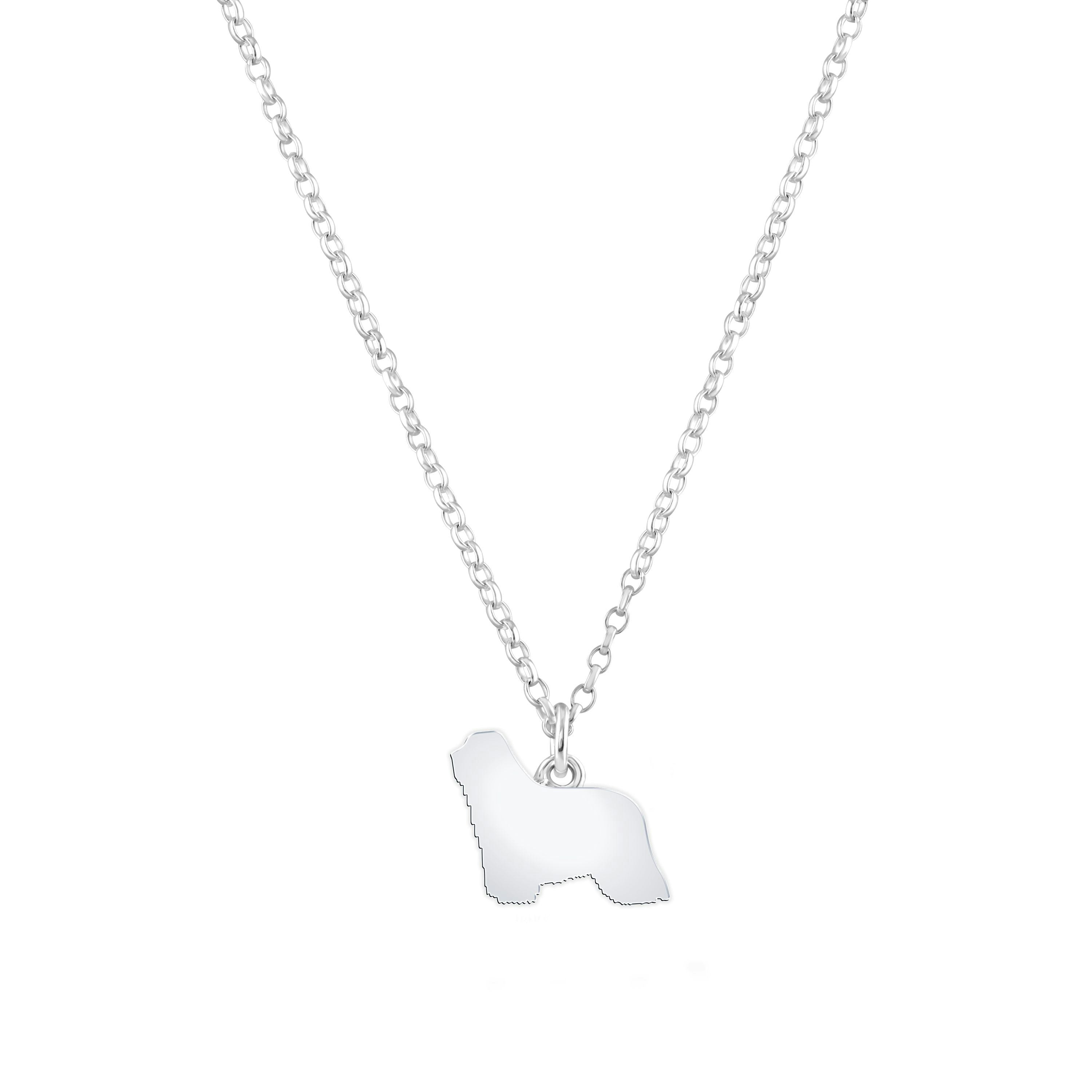 Mylee London Silver Komodor Silhouette Necklace - Personalised - No