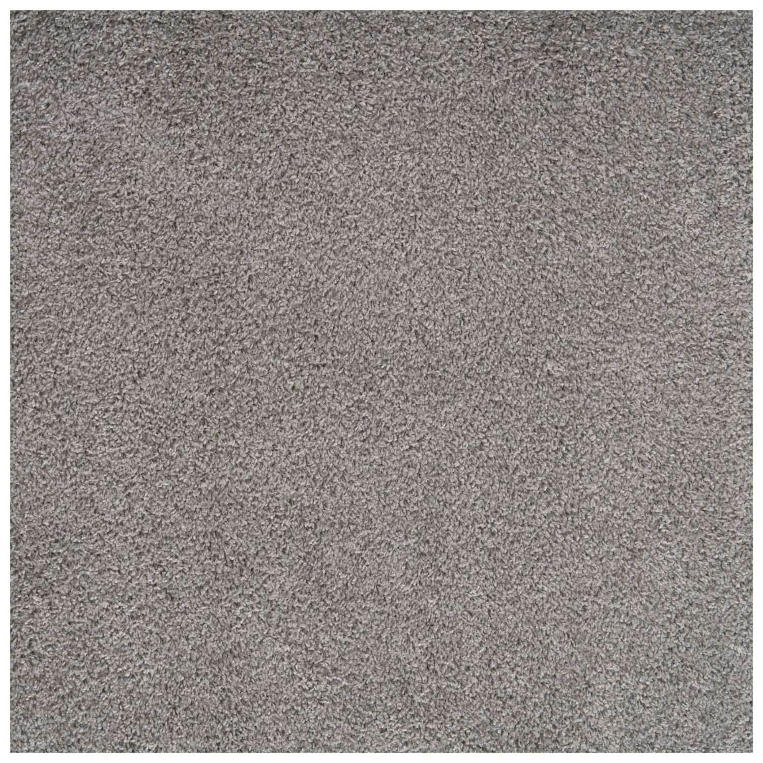 The Rugs Grey Myshaggy Solid Rug - 120X120 Cm