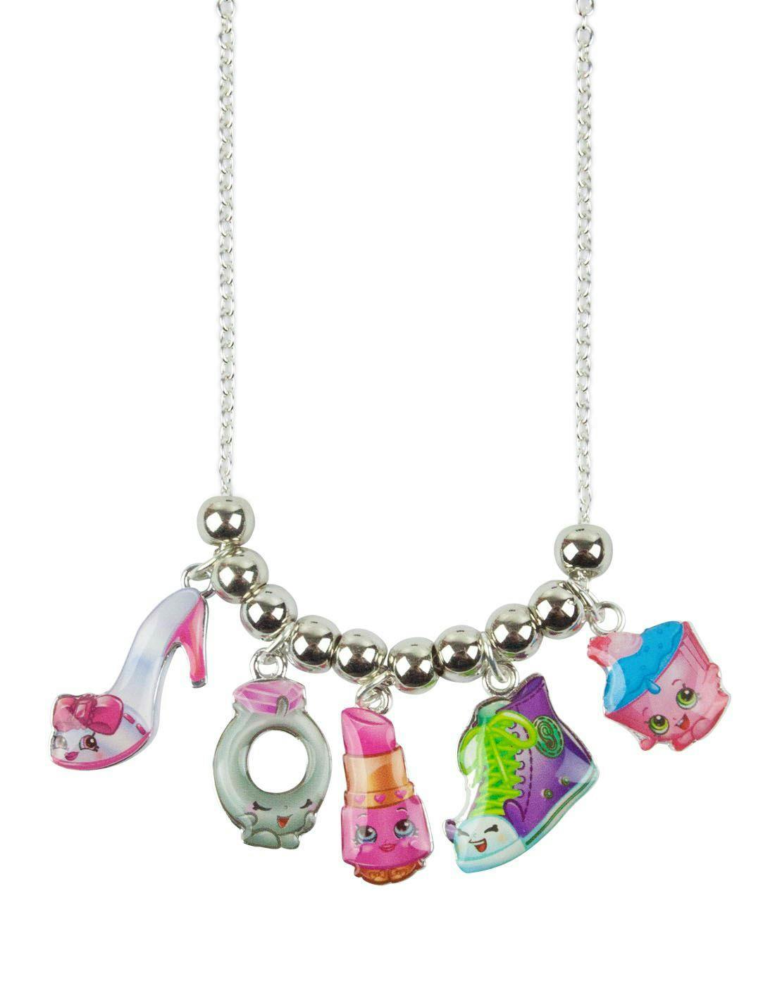 Vanilla Underground Girls Silver Shopkins Lucky Chain Necklace (One Size)