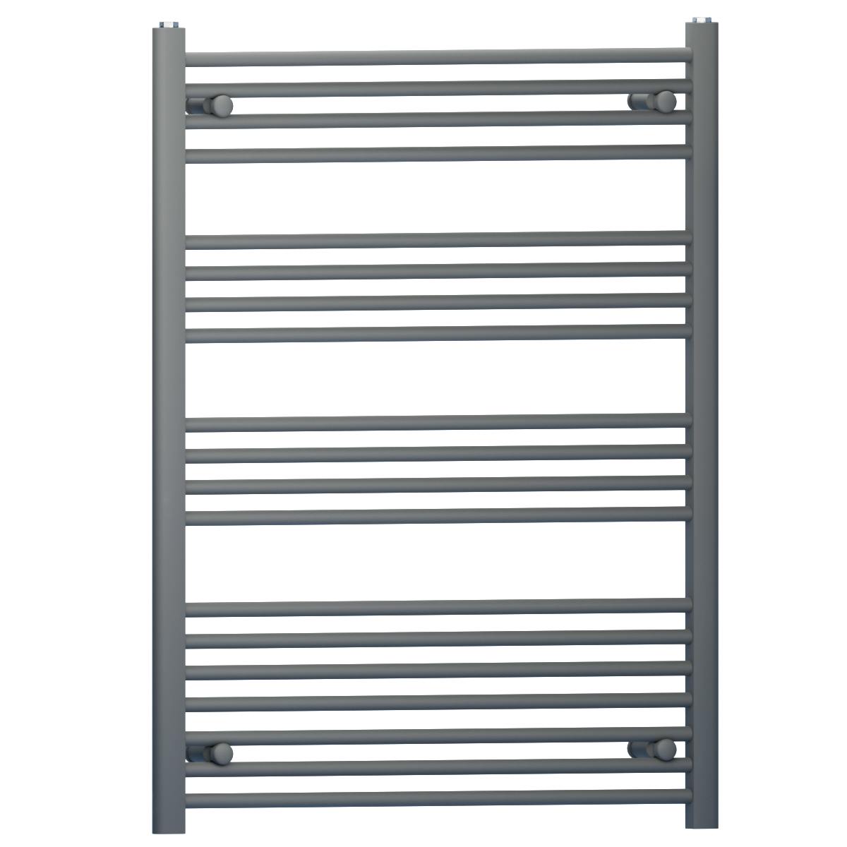 Myhomeware Anthracite/Grey 700Mm X 1000Mm Heated Bathroom Towel Rail Radiator For Central Heating Elegant Designer In Uk