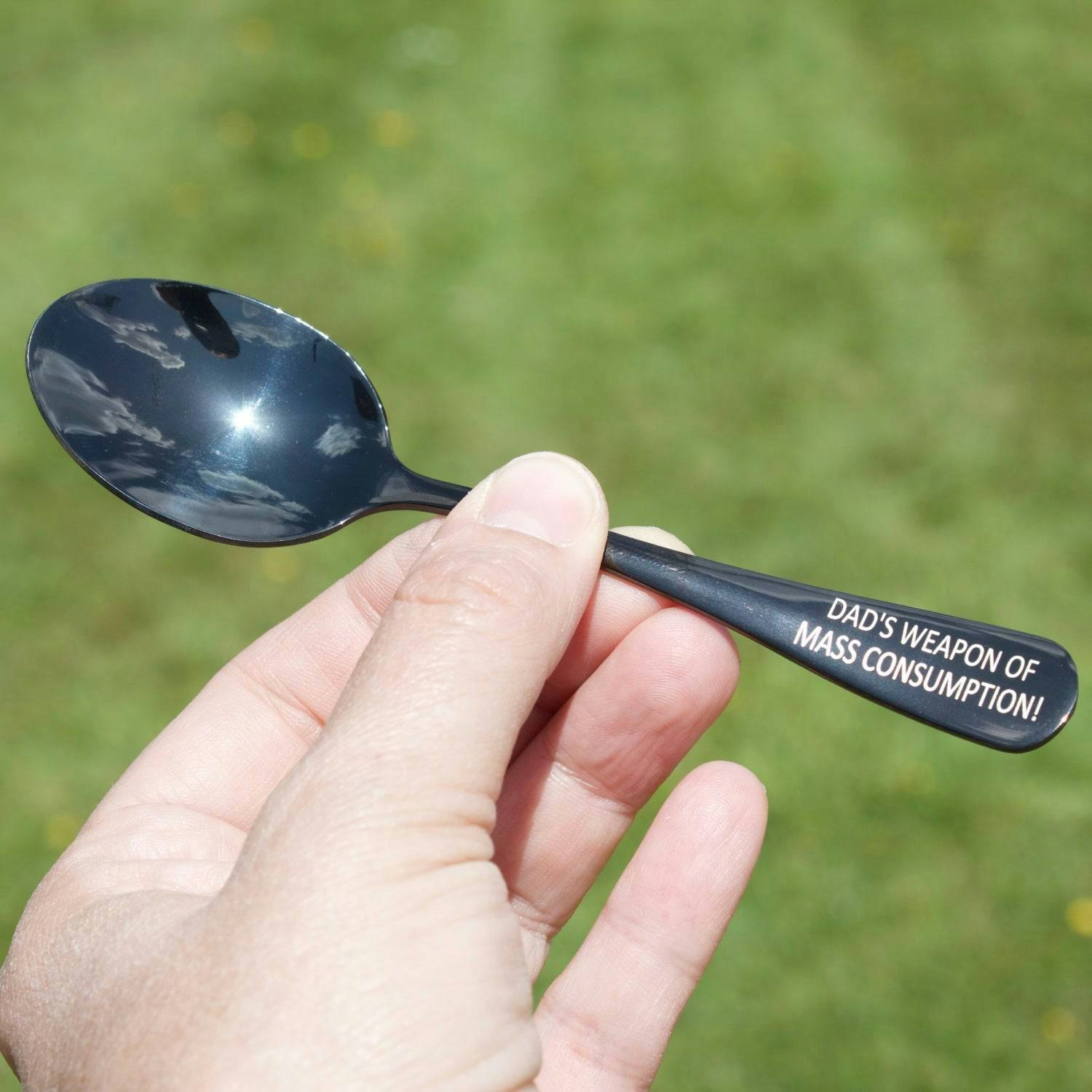 Mylee London Light Father's Day Personalised Tea Spoon - Rainbow - Yes