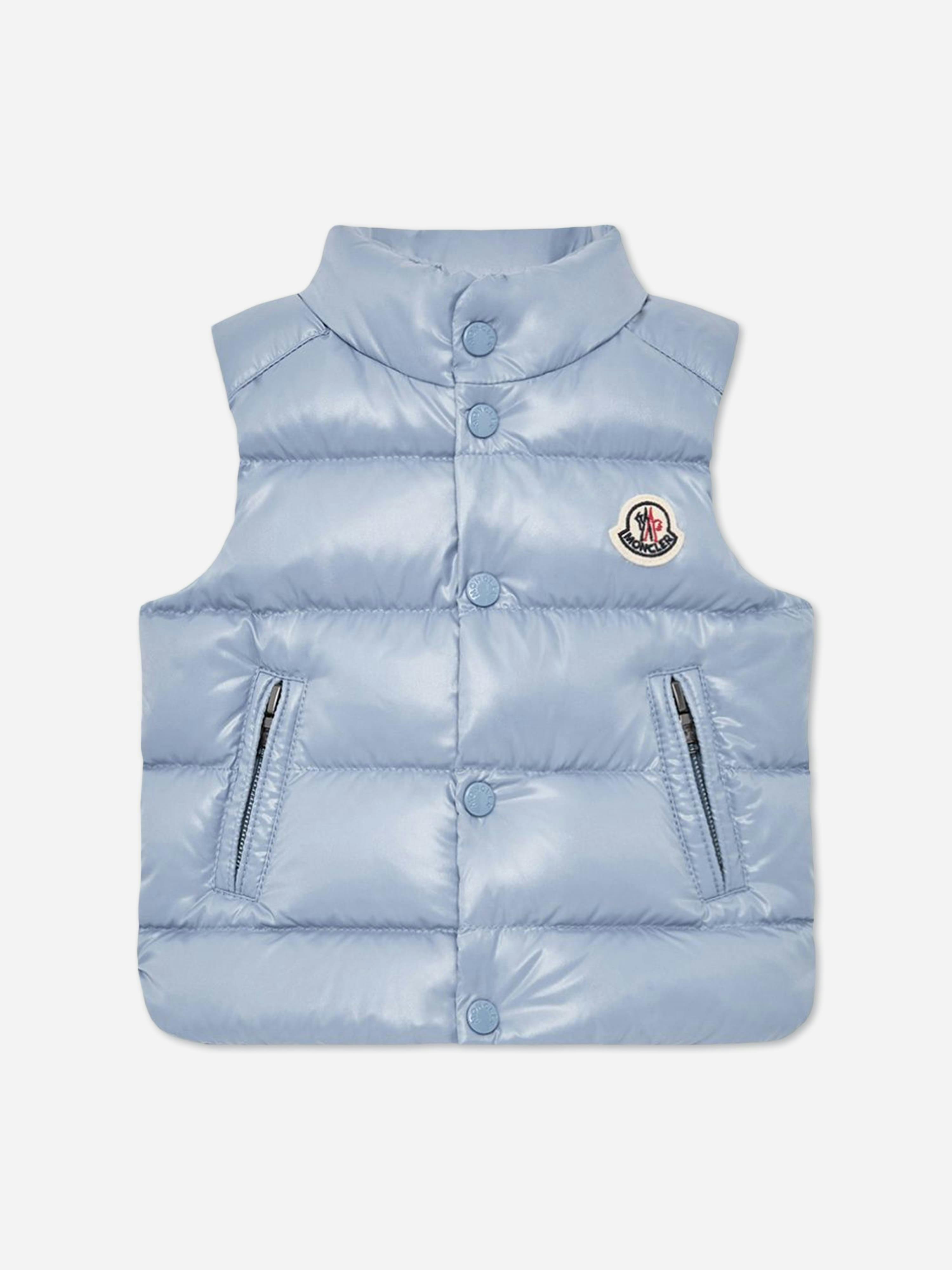 Moncler Enfant Men's Blue Baby Boys Down Padded Bernard Gilet In - 18 - 24 Mths
