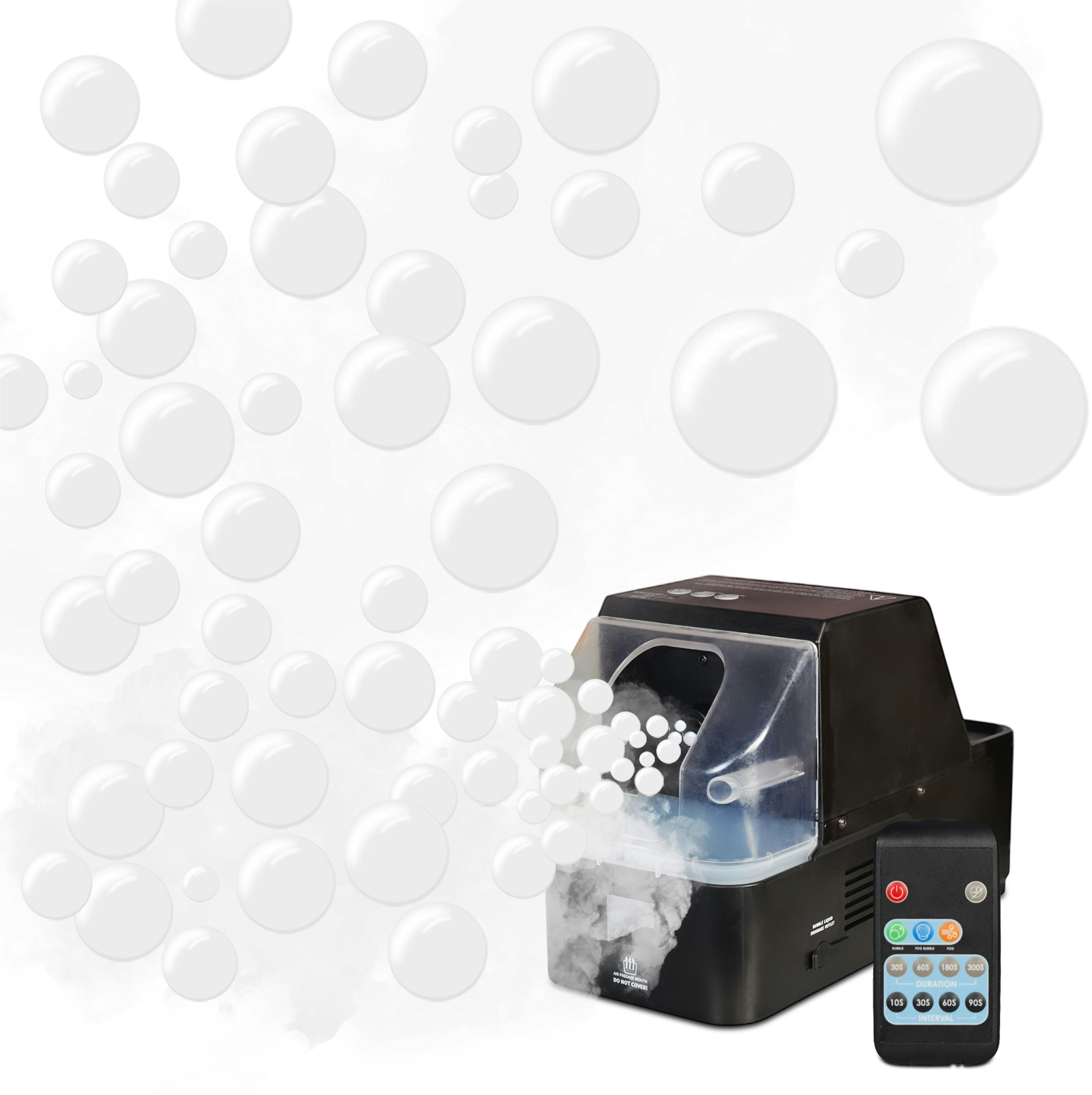 Fx Lab Light Bubble Fog Machine - With 3 Modes: Bubbles, Fog & Bubbles & Fog.