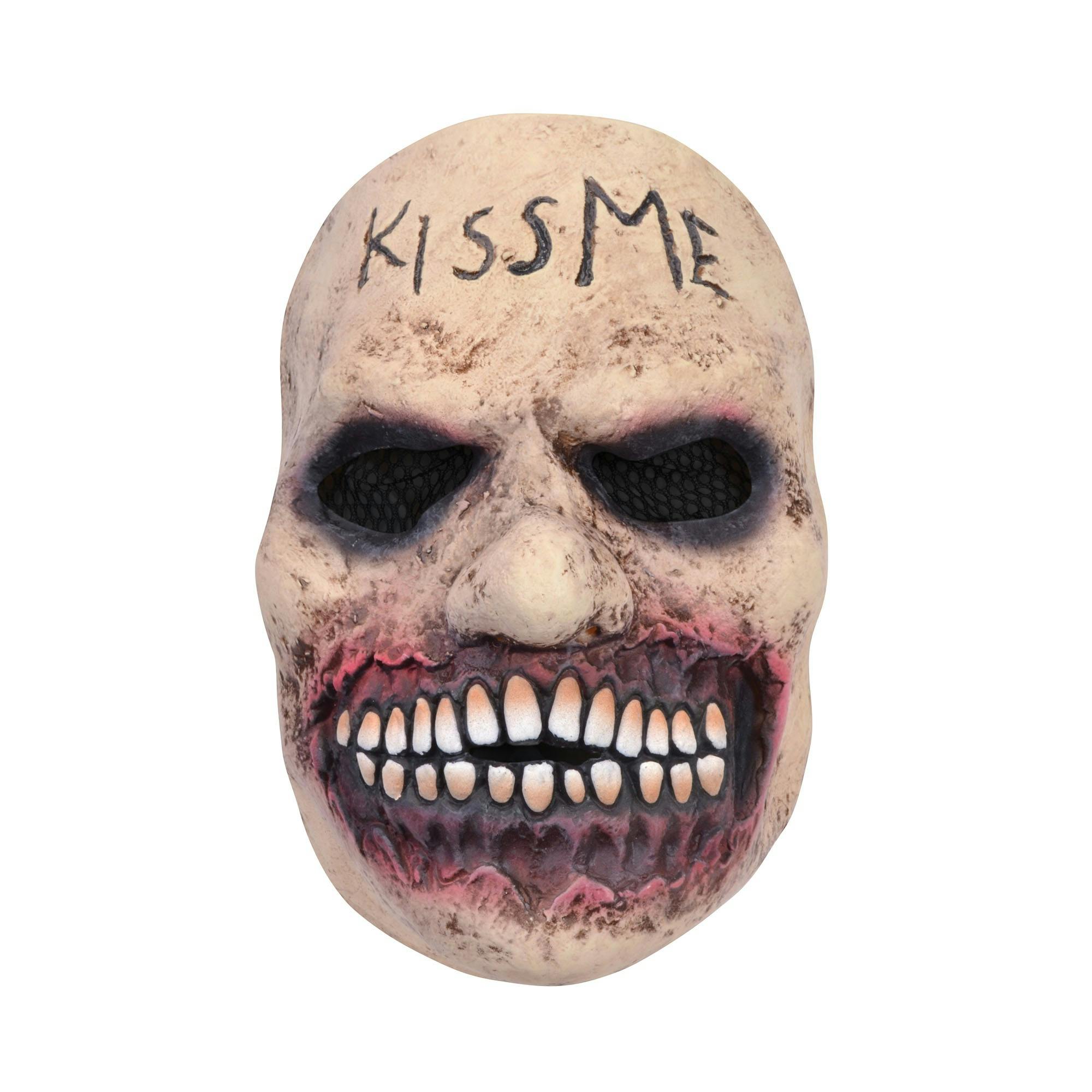 Bristol Novelty Unisex Red Adults Grimace Kiss Me Latex Mask - Nude/ - Nude/ - One Size