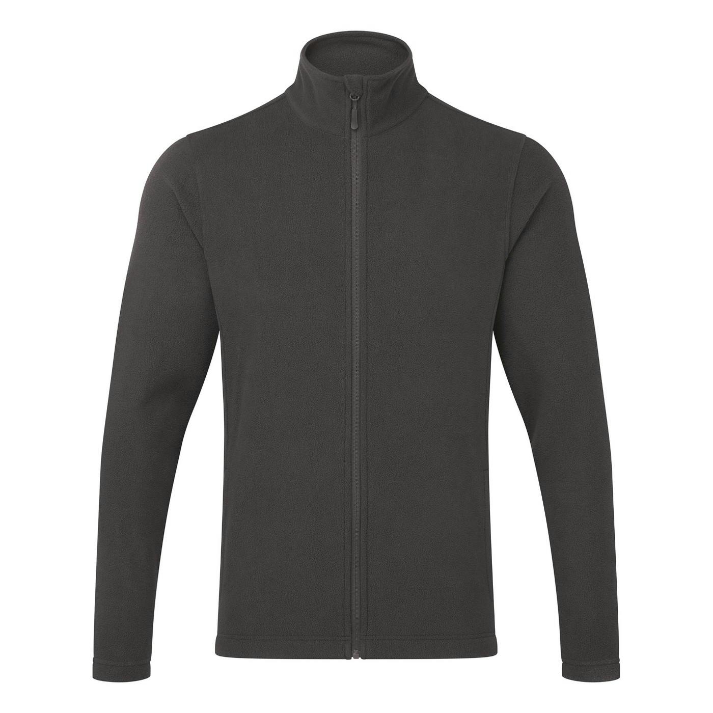 Premier Men's Dark/Grey Recyclight Full Zip Fleece Jacket - 3XL - 100% Recycled Polyester