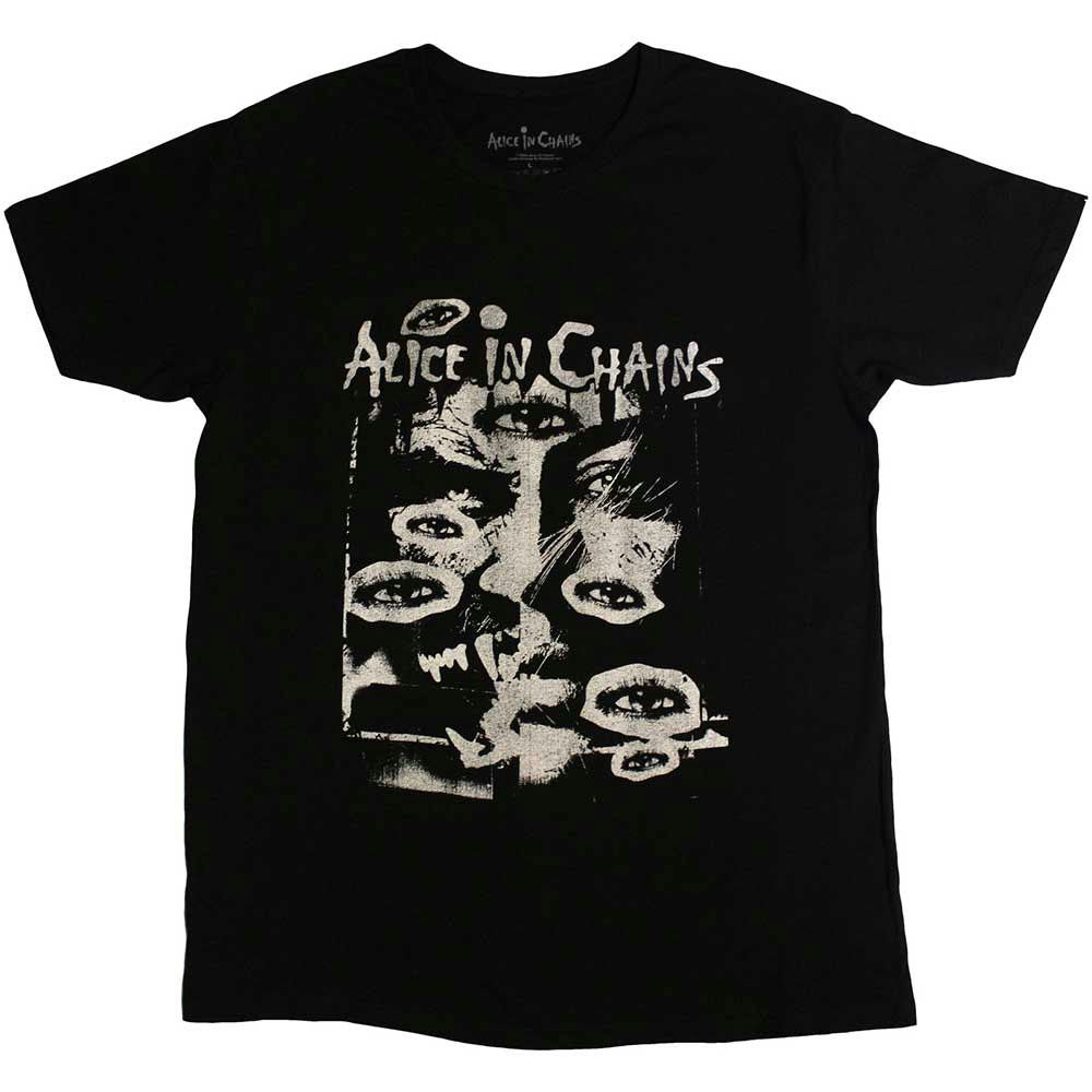 Paradiso Clothing Unisex Black Paradiso Alice In Chains All Eyes T Shirt - Xl