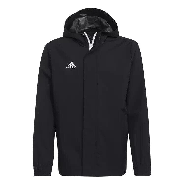 Adidas Boys / Girls Entrada 22 All Weather Rain Jacket Waterproof Coat Ik4014 - 164 13-14 Years
