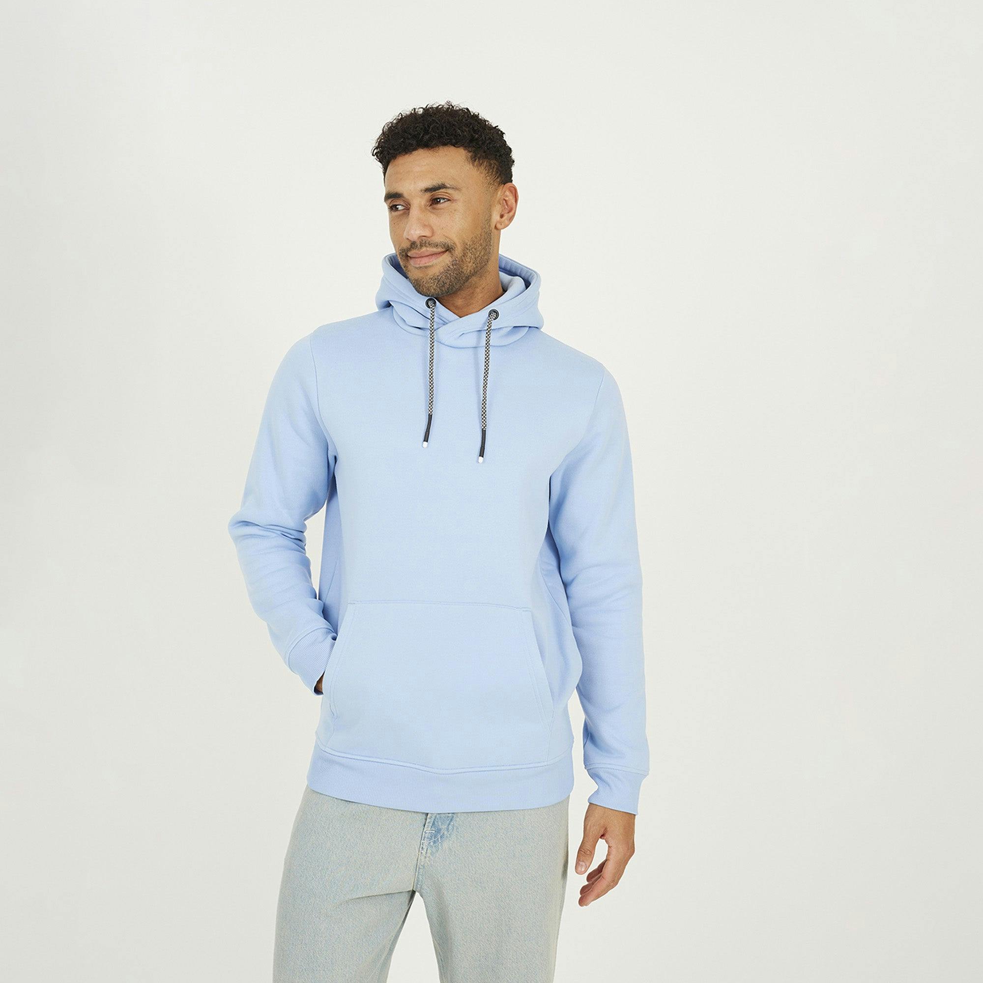 Brave Soul Blue Hoodie With Kangaroo Pocket - Xxl