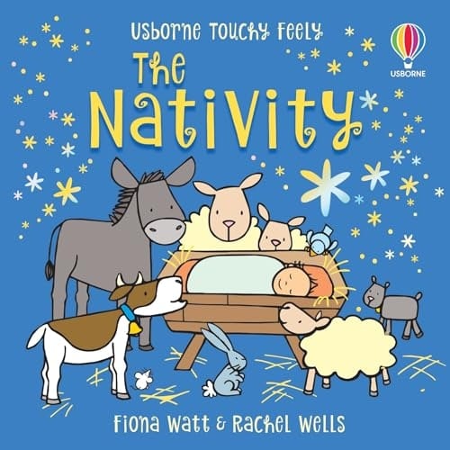 Usborne Men's Touchy-Feely The Nativity By Fiona Watt, Illustrated By Rachel Wells - Board Book - Ages 1-4 - Interactive Christmas Story For Babies - Image 15