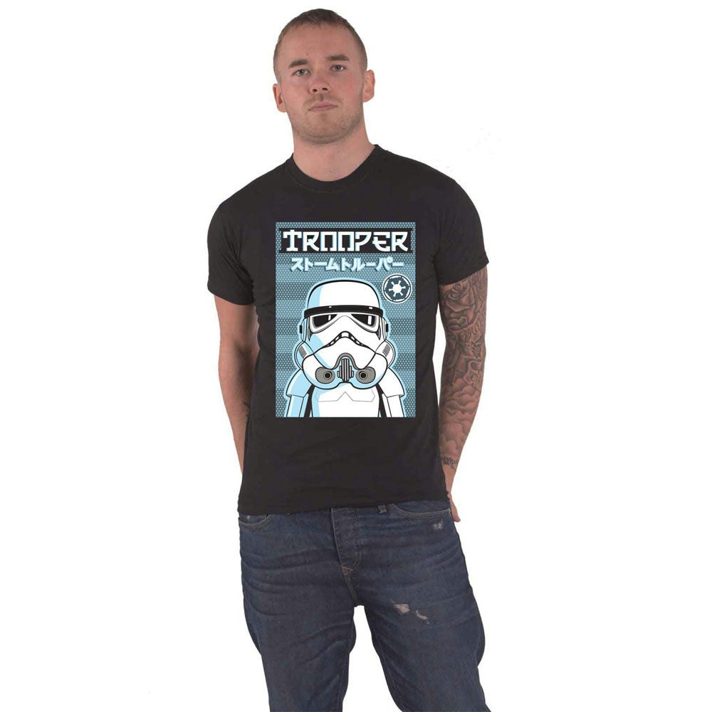 Paradiso Clothing Unisex Black Star Wars Trooper Japanese Logo T Shirt - Xxl