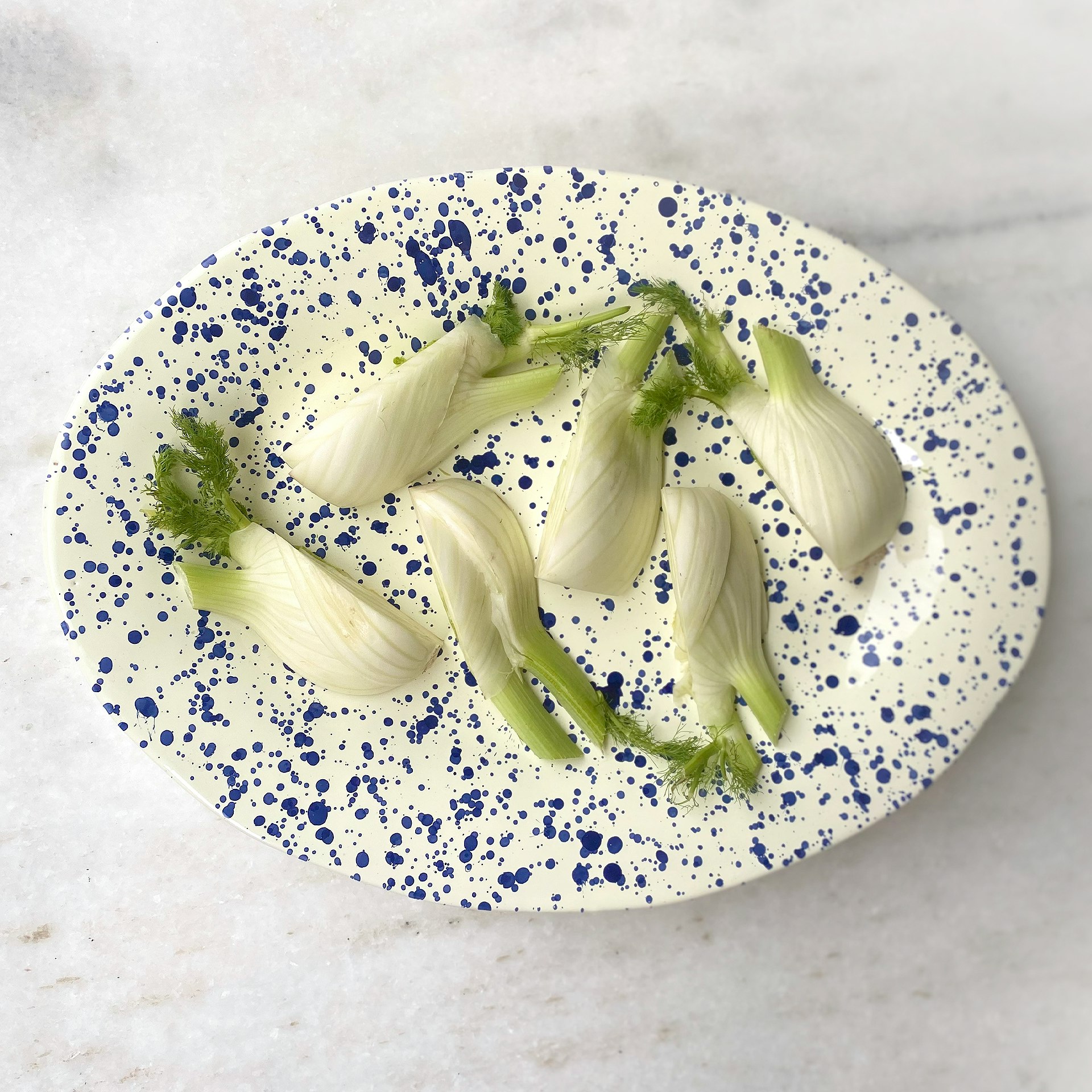Rackhams Orange Serving Platter Blueberry