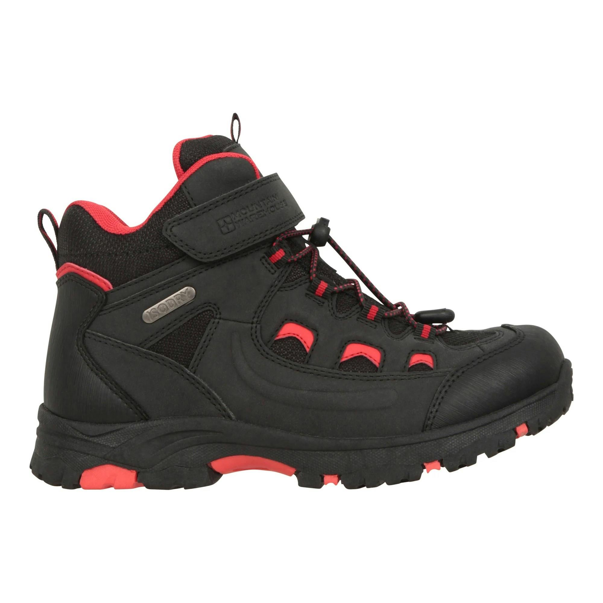 Mountain Warehouse Black Kids Walking Boots - 1 Uk - 100% Mixed