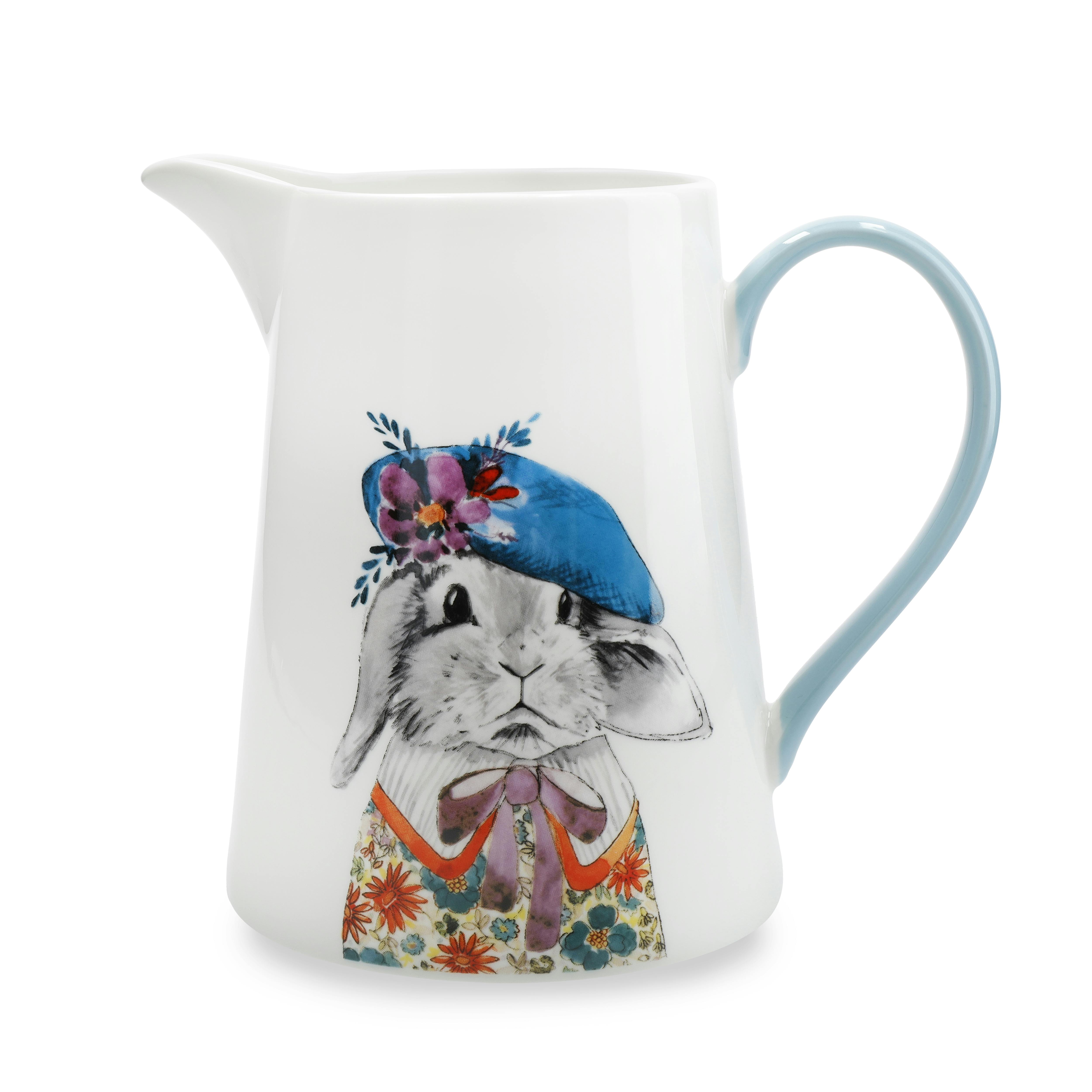 Rackhams White X Tipperleyhill Fine China Jug, 1.2L - Clay - Jug