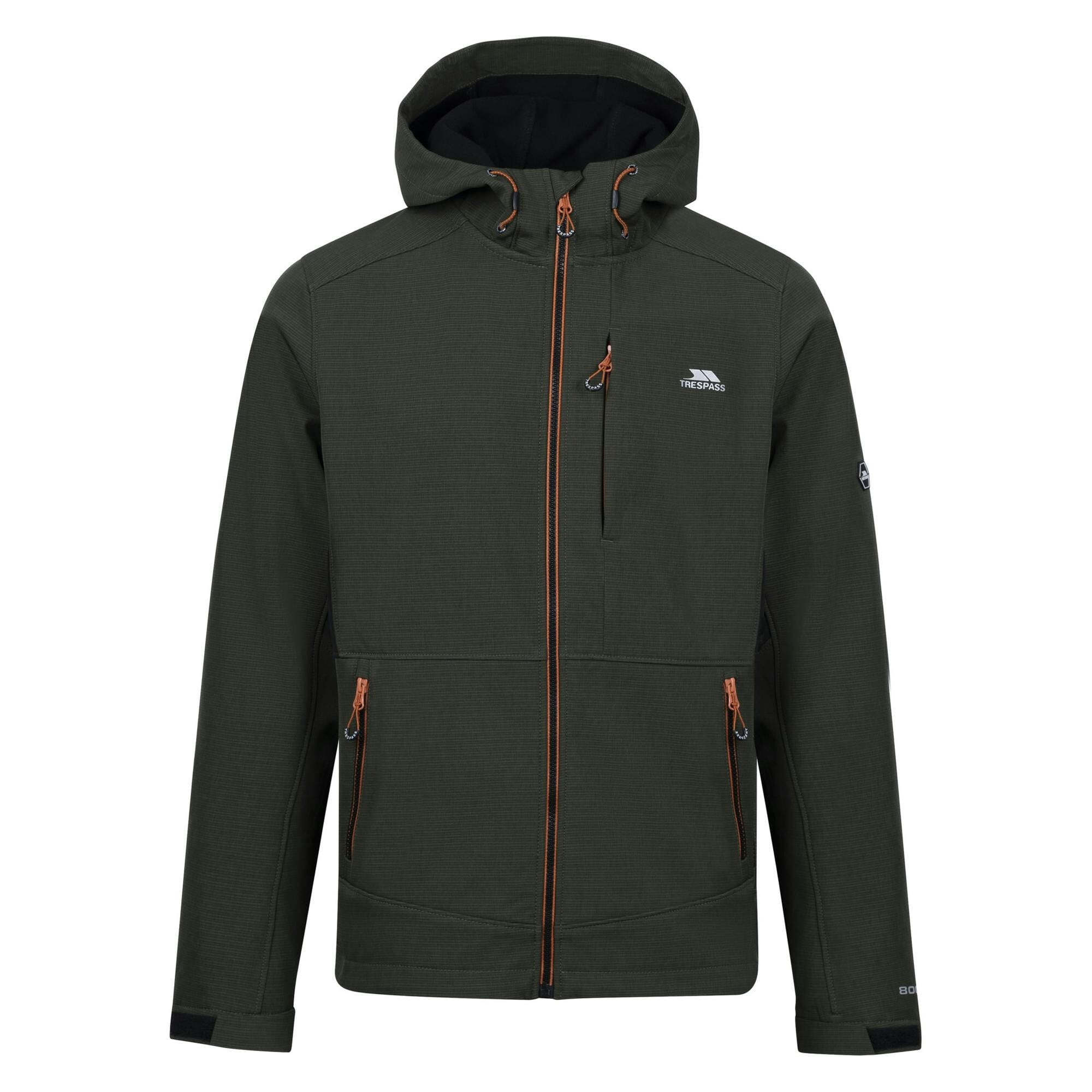 Trespass Men's Dark Dante Soft Shell Jacket - Vine - S - Vine - 94% Polyester/6% Elastane