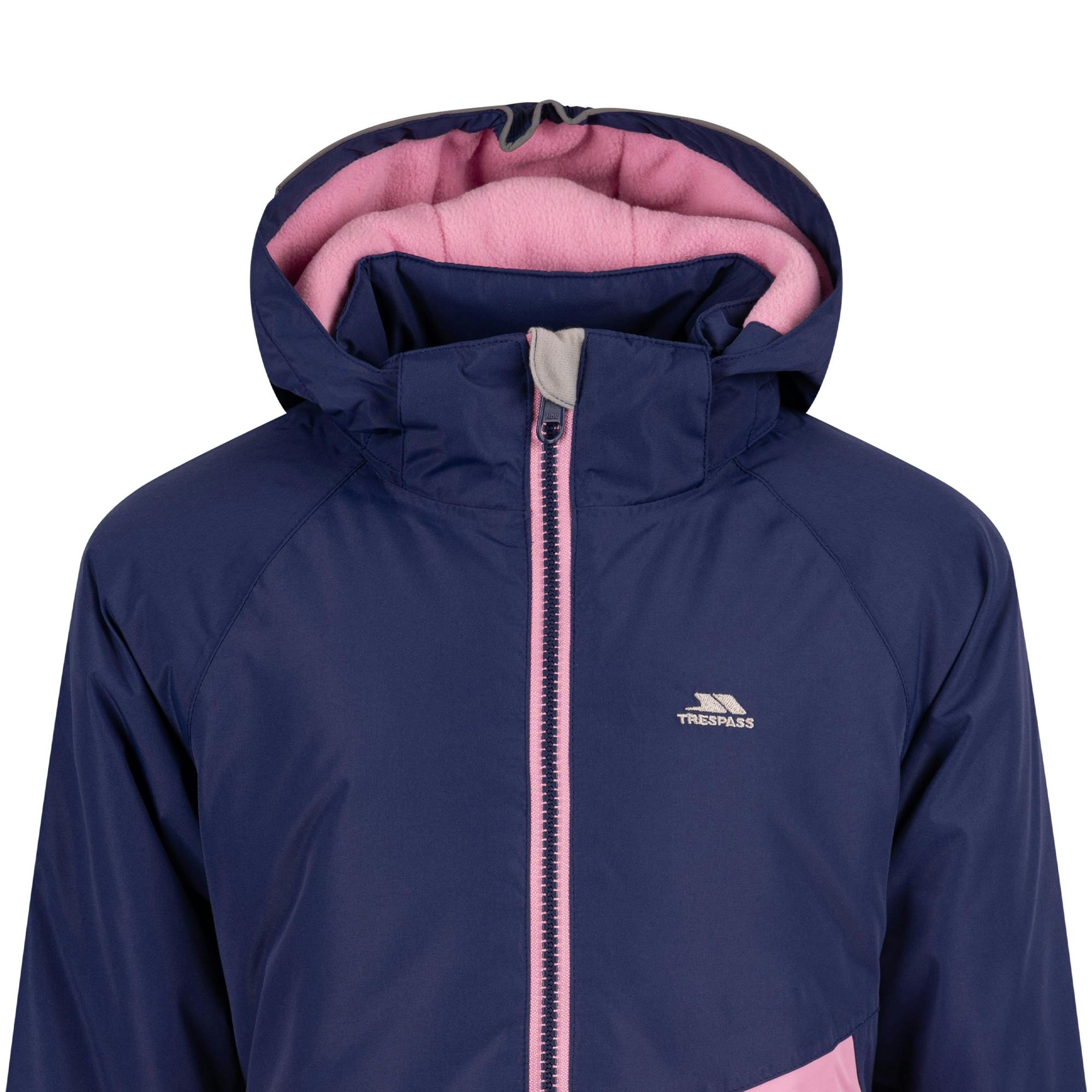 Trespass Girls Blue Ottile Padded Waterproof Jacket - Sapphire - 9-10 Years - Sapphire - 100% Polyester
