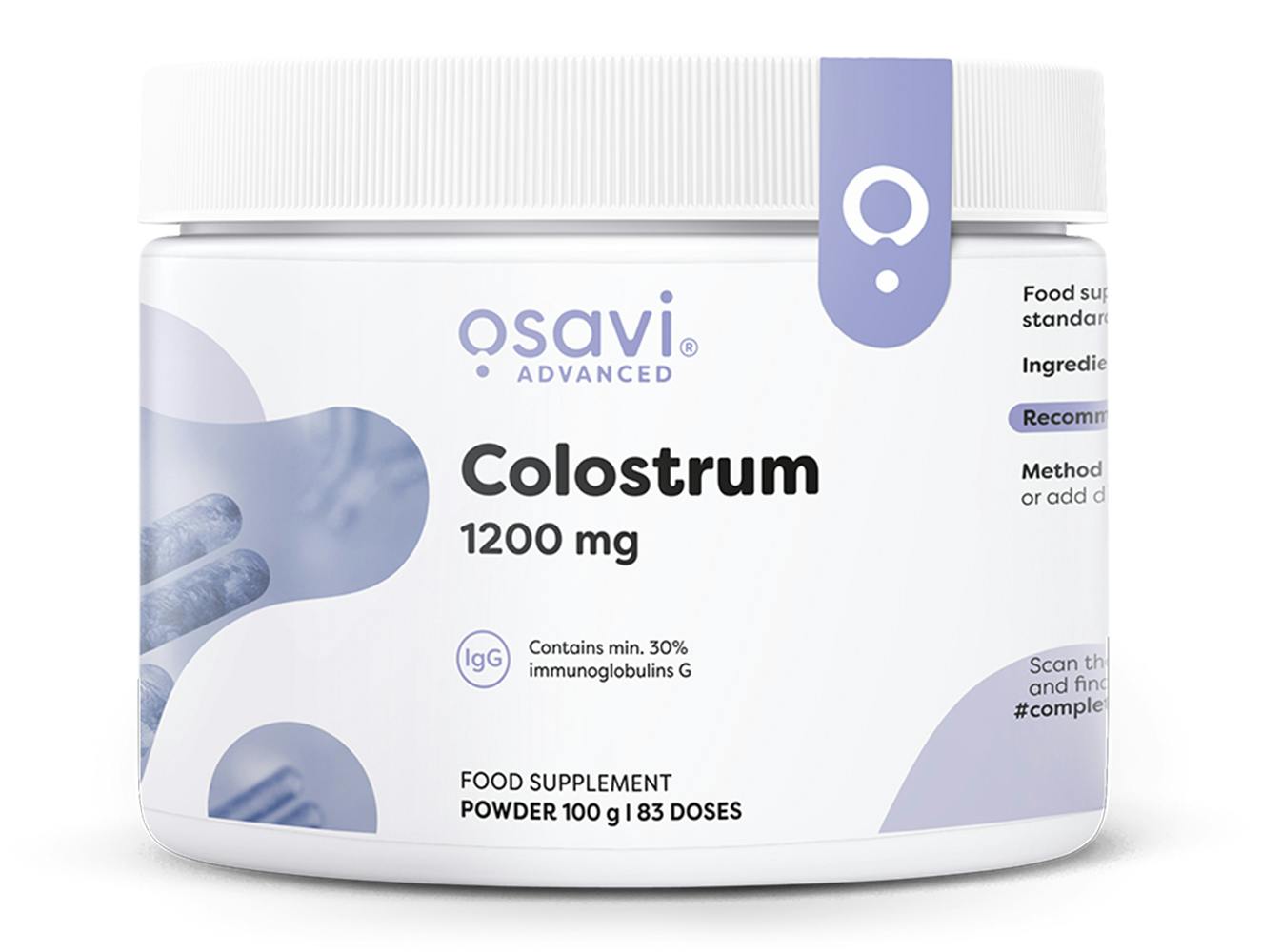 Osavi Colostrum Powder 1200Mg 100G - Image 5