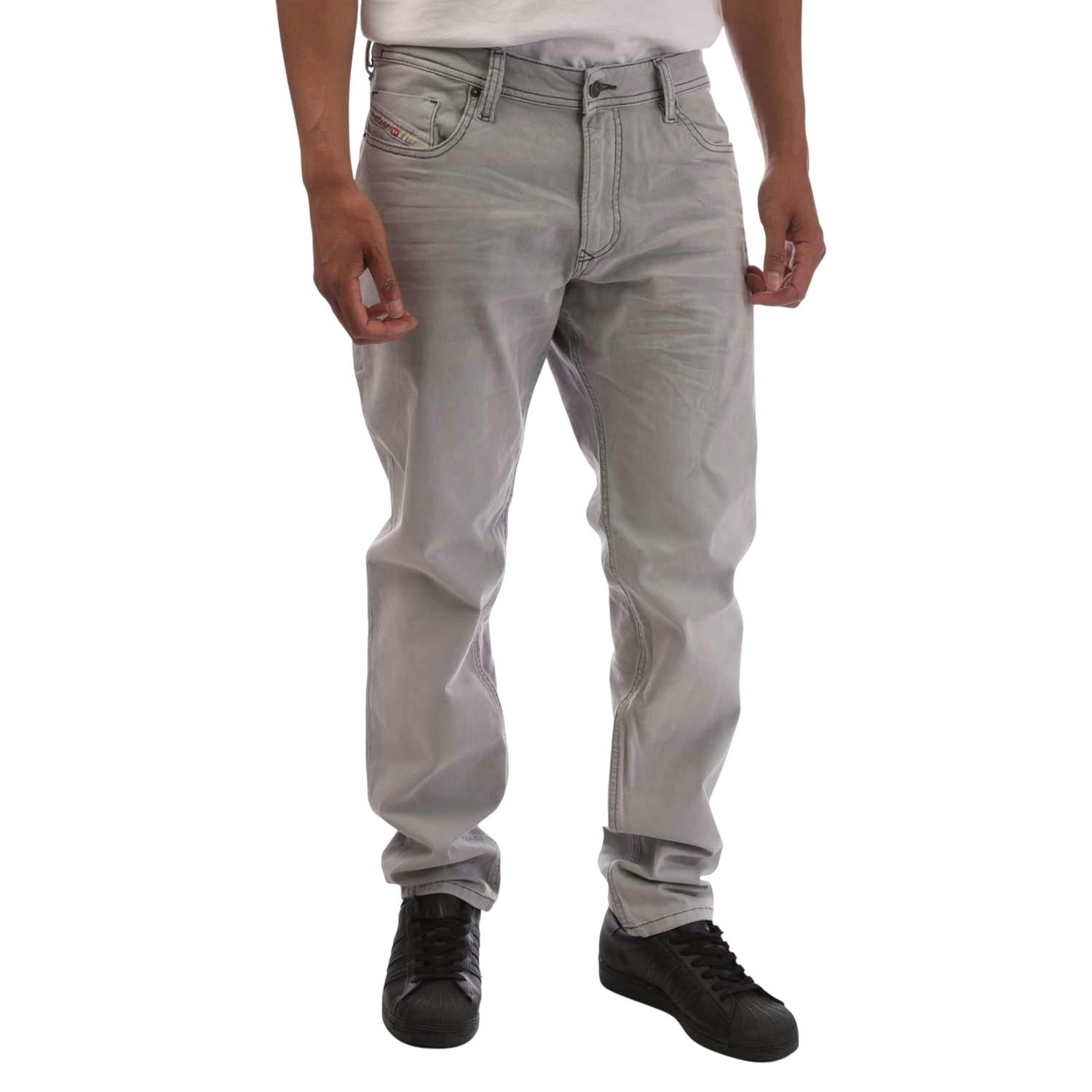 Diesel Men's Grey 1979 Sleenker Low Rise Skinny Jeans - 40R - 96% Cotton/3% Elastomultiester/1% Elastane