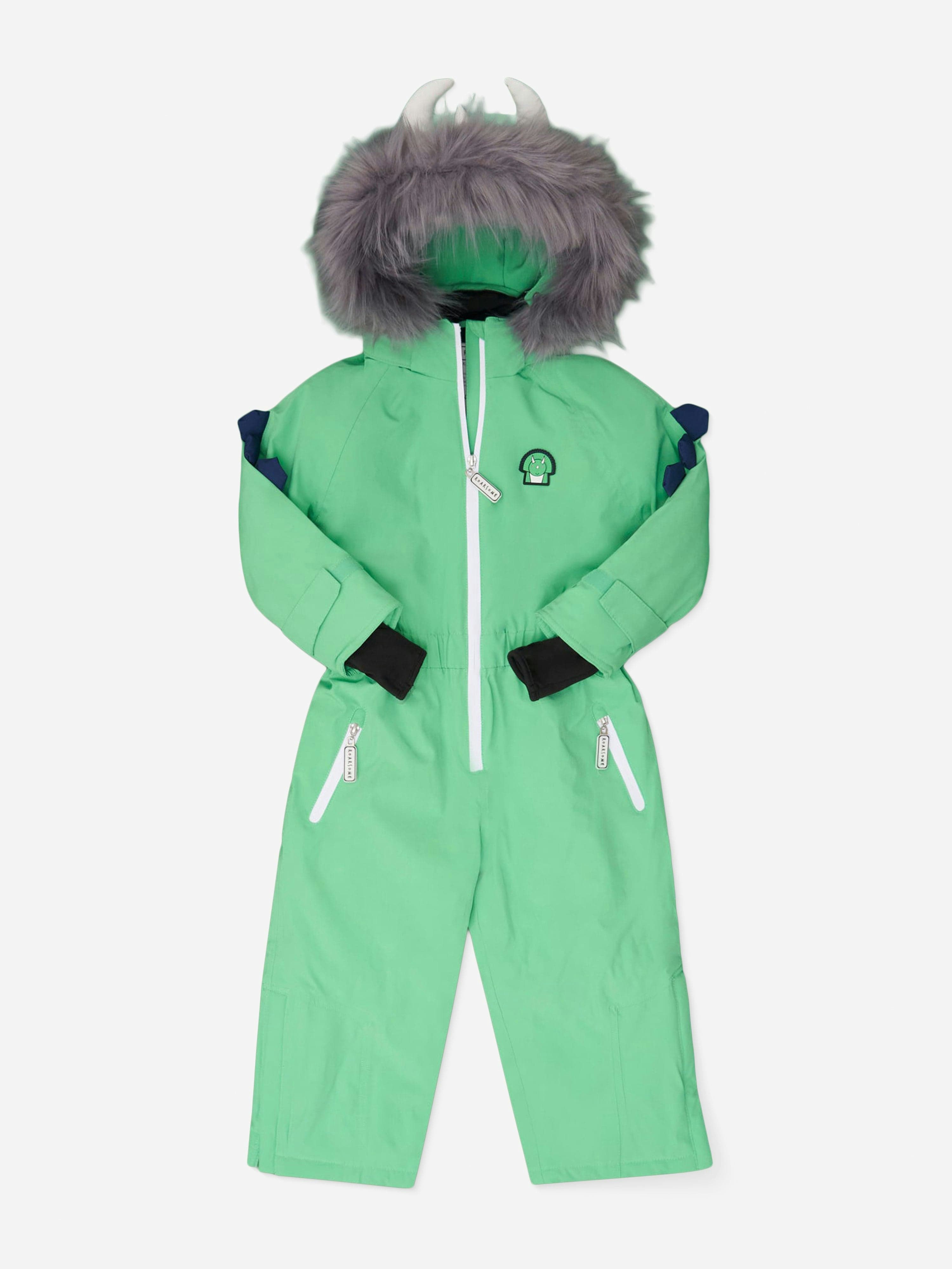 Roarsome Unisex Kids Green Kids Spike The Dinosaur Ski Suit In - 2 - 3 Yrs
