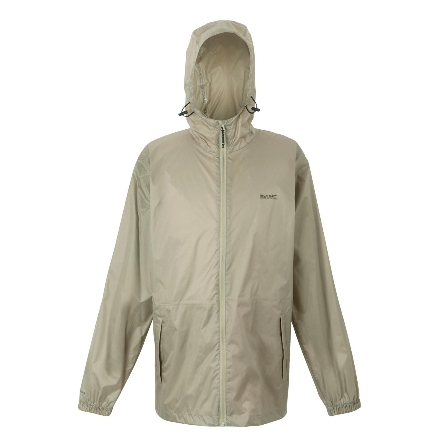 Regatta Men's Golden Pack It Iii Waterproof Jacket - Sand - 2XL - Sand - 100% Polyamide