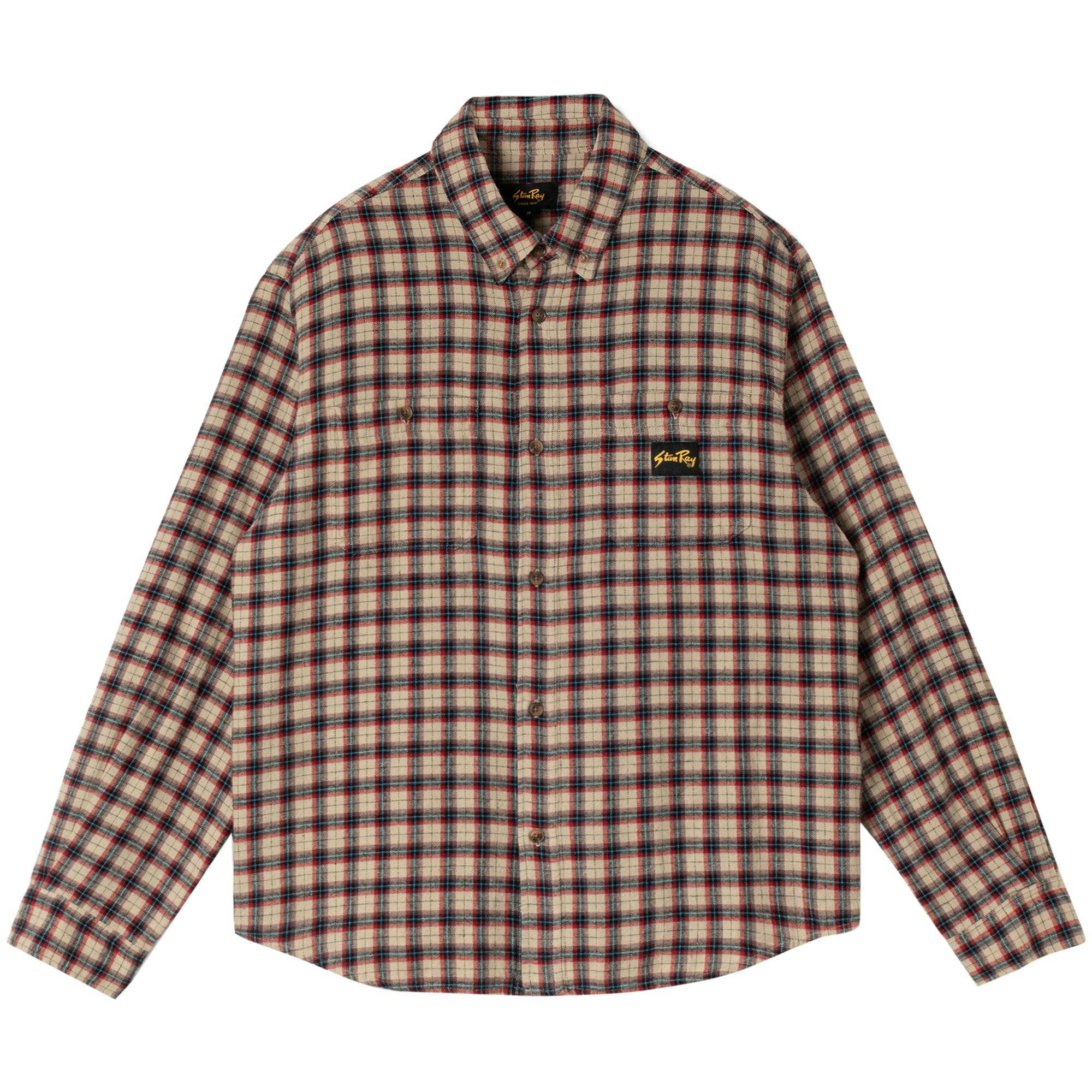 Stan Ray Flannel Shirt - Easy Natural Plaid - Small