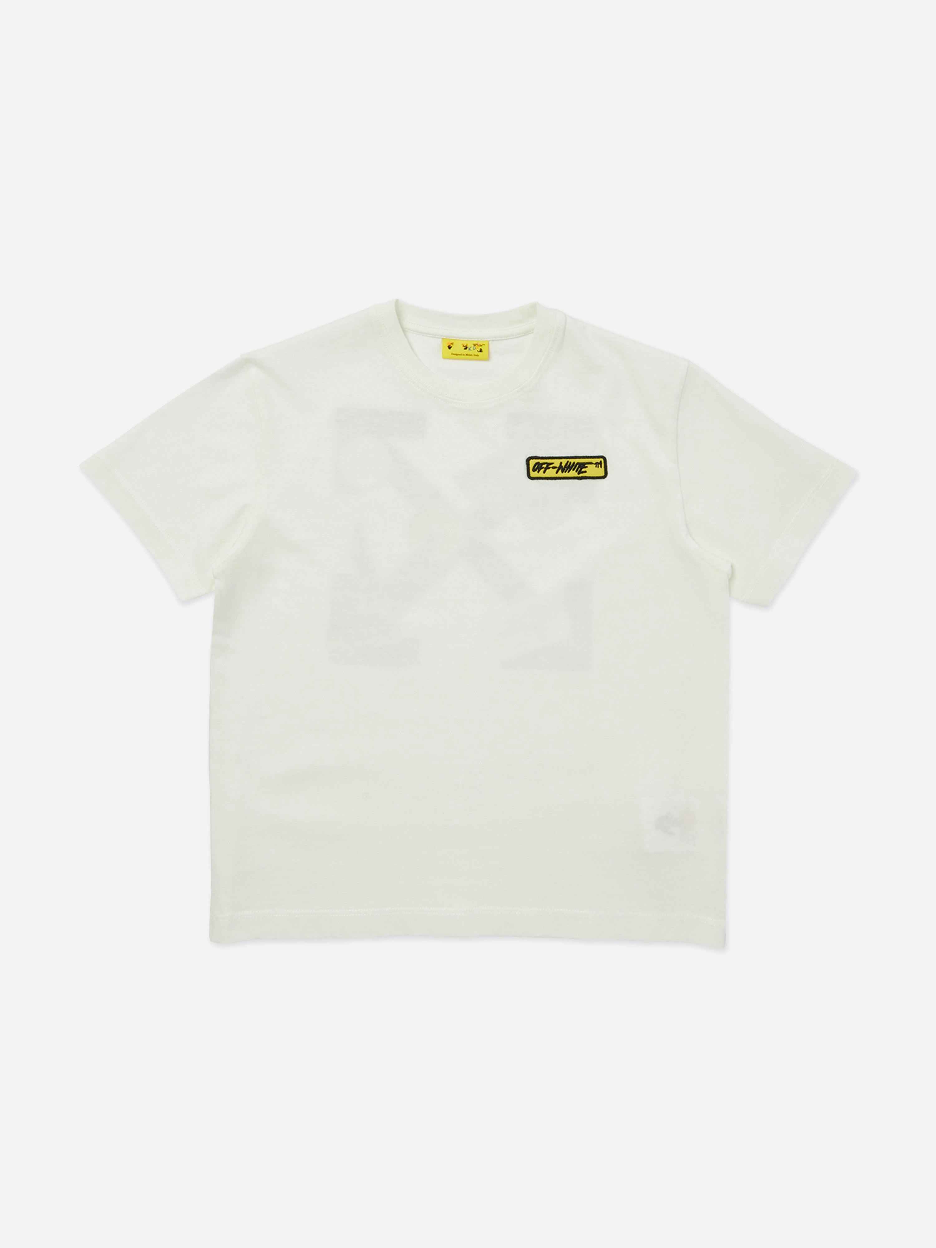 Off-White Boys White Off- Arrow Patch T-Shirt In - 8 Yrs