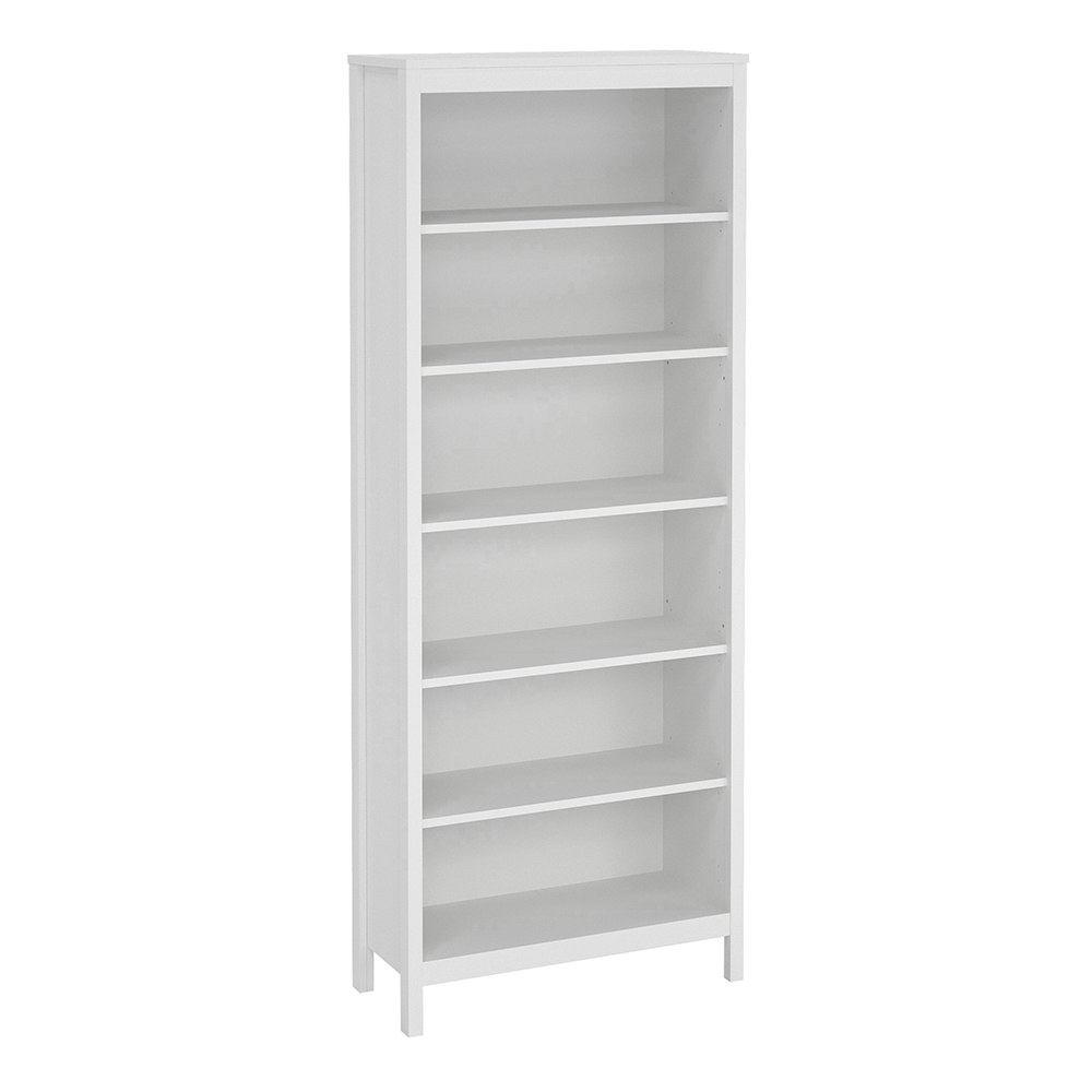 Furniture To Go White Madrid Bookcase In - Wood - Size 1