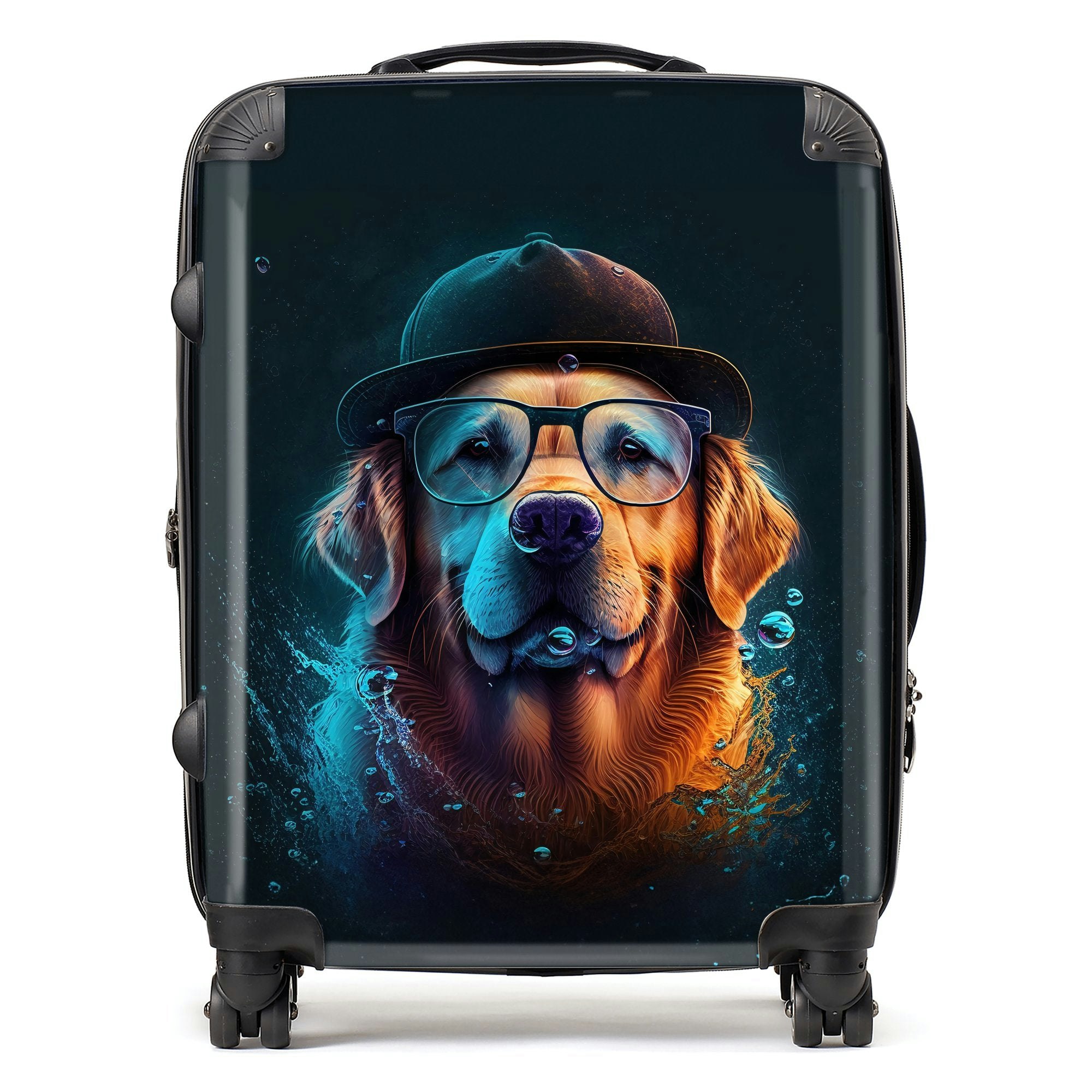 Warren Reed Golden Retriever Dog Splashart Suitcase - Large