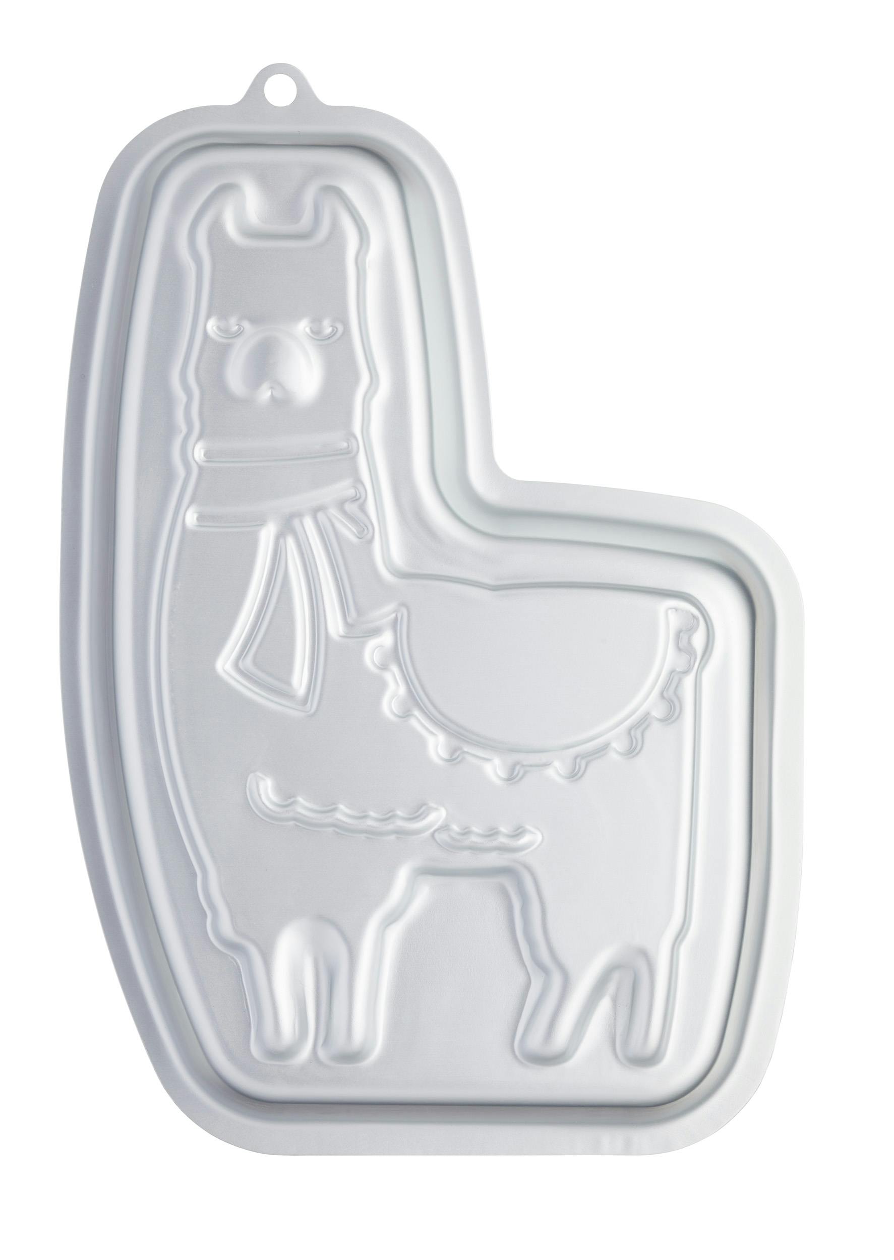 Rackhams Silver Sweetly Does It Llama Shaped Cake Pan - Anodised Aluminium - Cake Pan