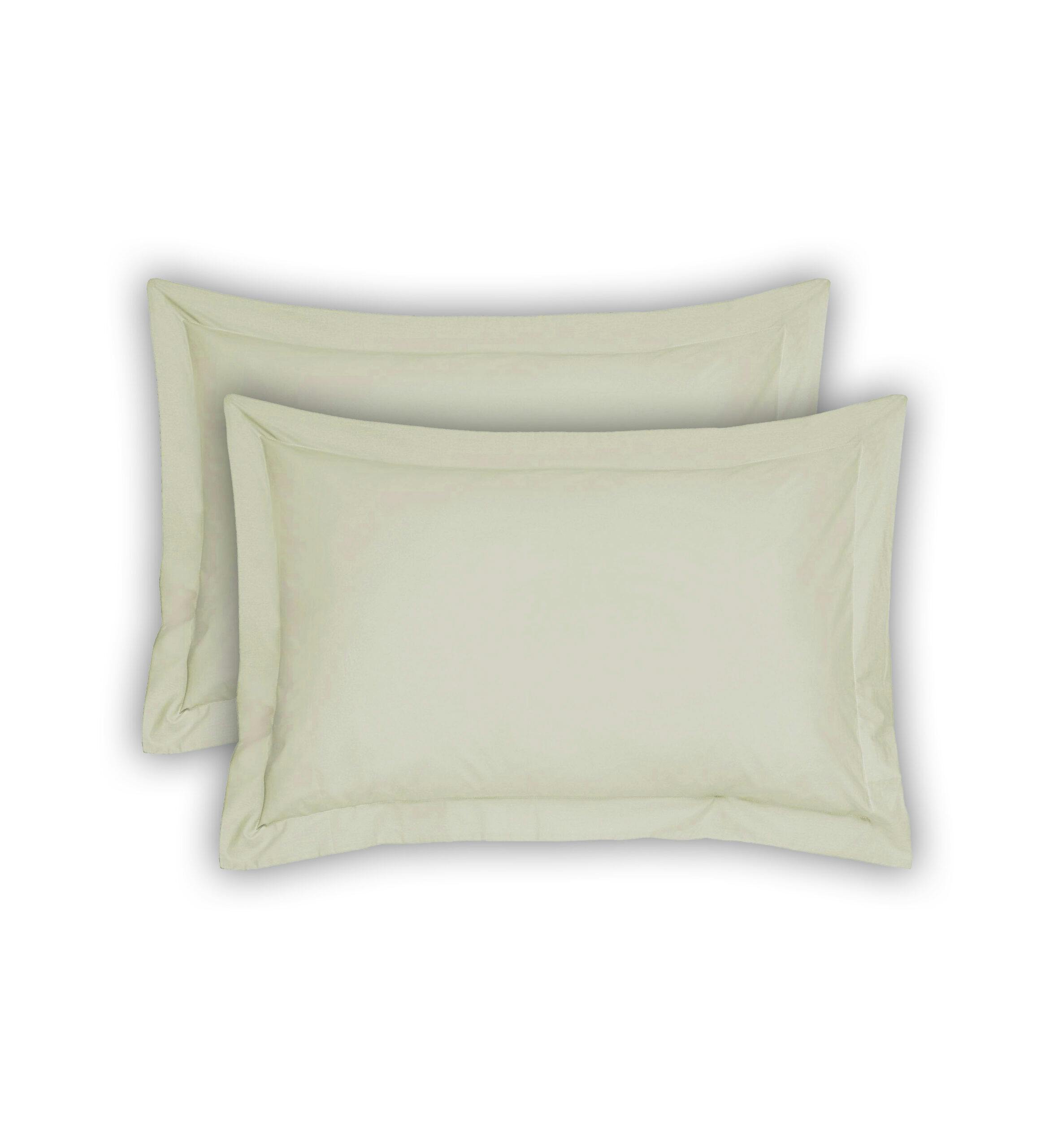 Rackhams Ivory Polycotton Oxford Pillowcase Pair Pack - Pillowcase (48Cm X 74Cm)