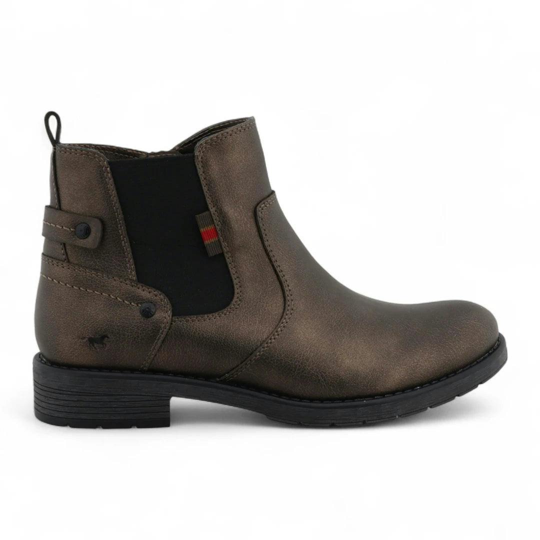 Mustang Women's Golden/Brown Chelsea Ankle Boots - Eu 42
