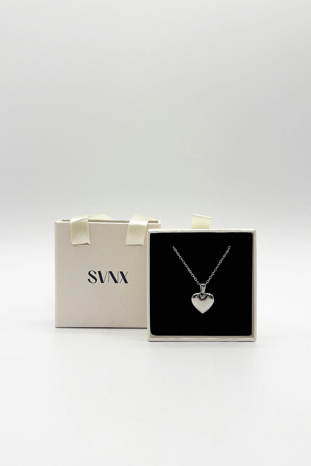 Svnx Silver Heart Pendant Necklace In Colour - Gift Boxed - One Size