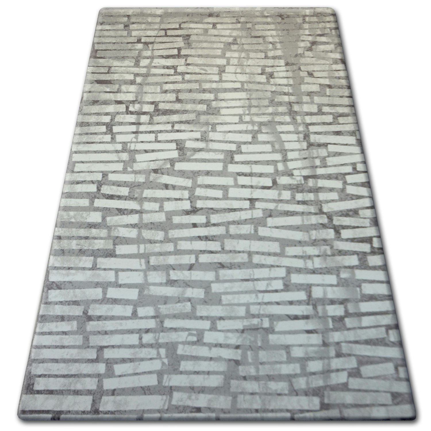 Rackhams Beige Andere Rectangular Rug - Distressed Stone - Acrylic - 80Cm X 150Cm