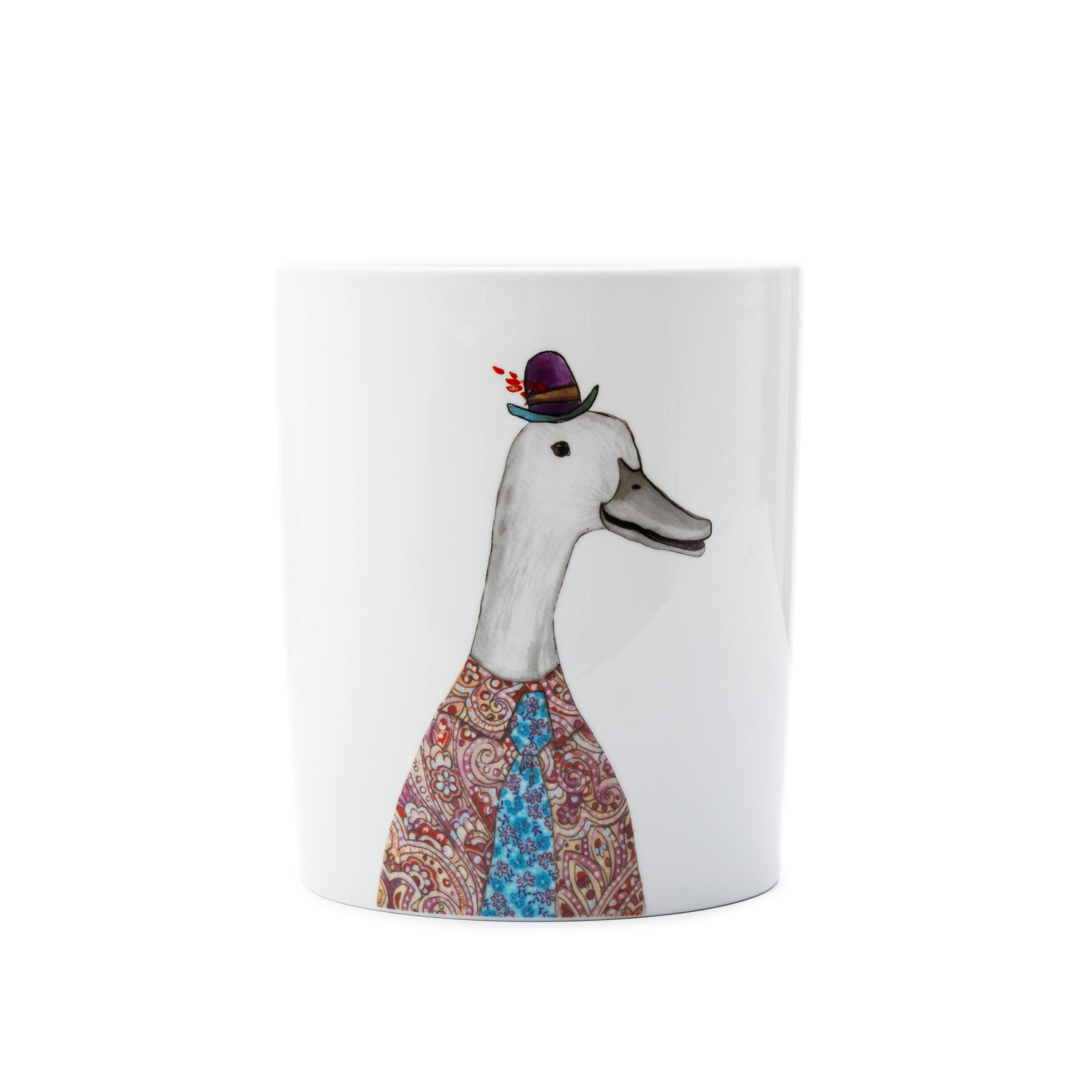 MIKASA Tipperleyhill Decorative Ceramic Utensil Pot Holder, Kitchen Organising, Illustrated Duck Counter-Top Addition, Food Storage And Improvement, 14 x 17cm - Image 4