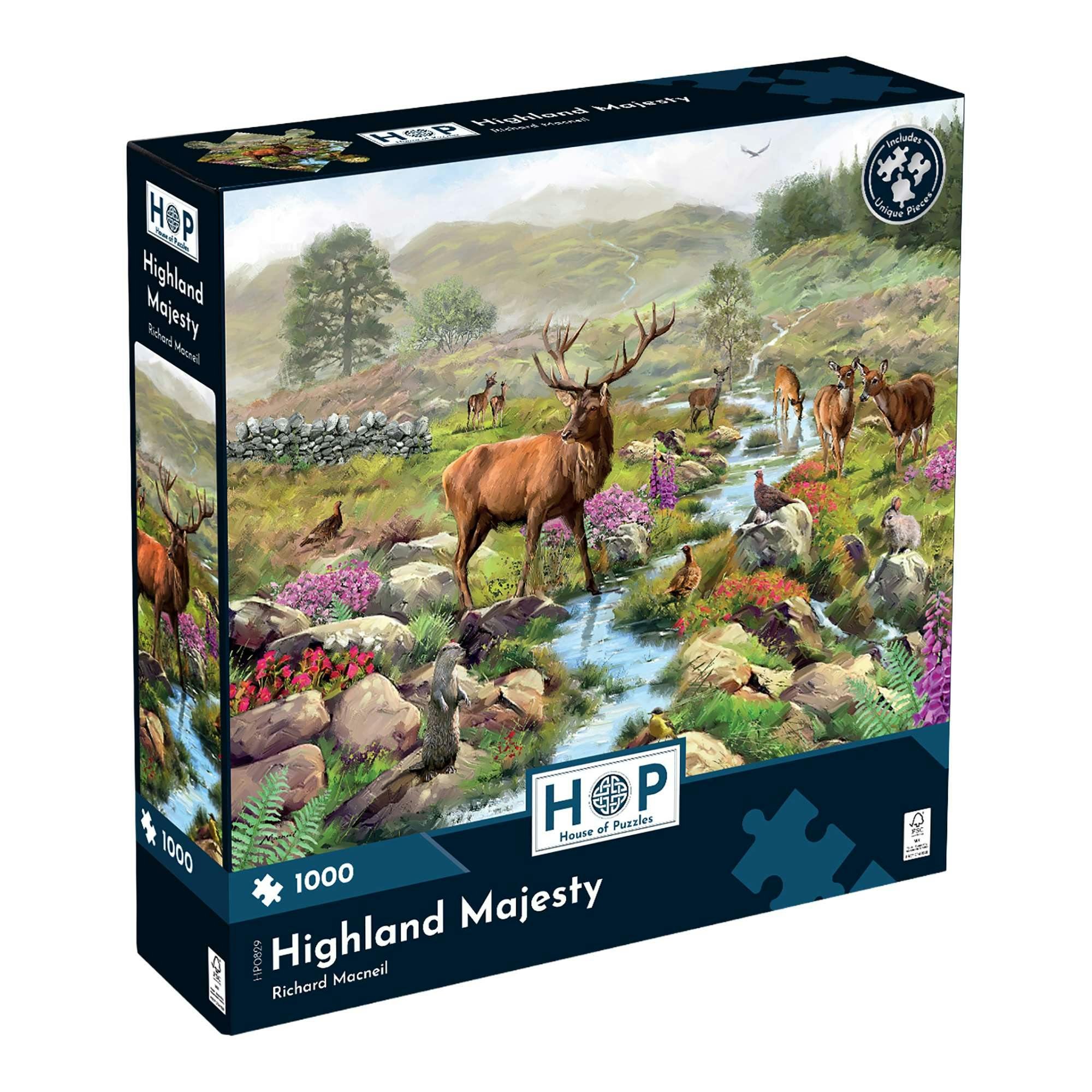 The House Of Puzzles Highland Majesty 1000 Piece Jigsaw Puzzle