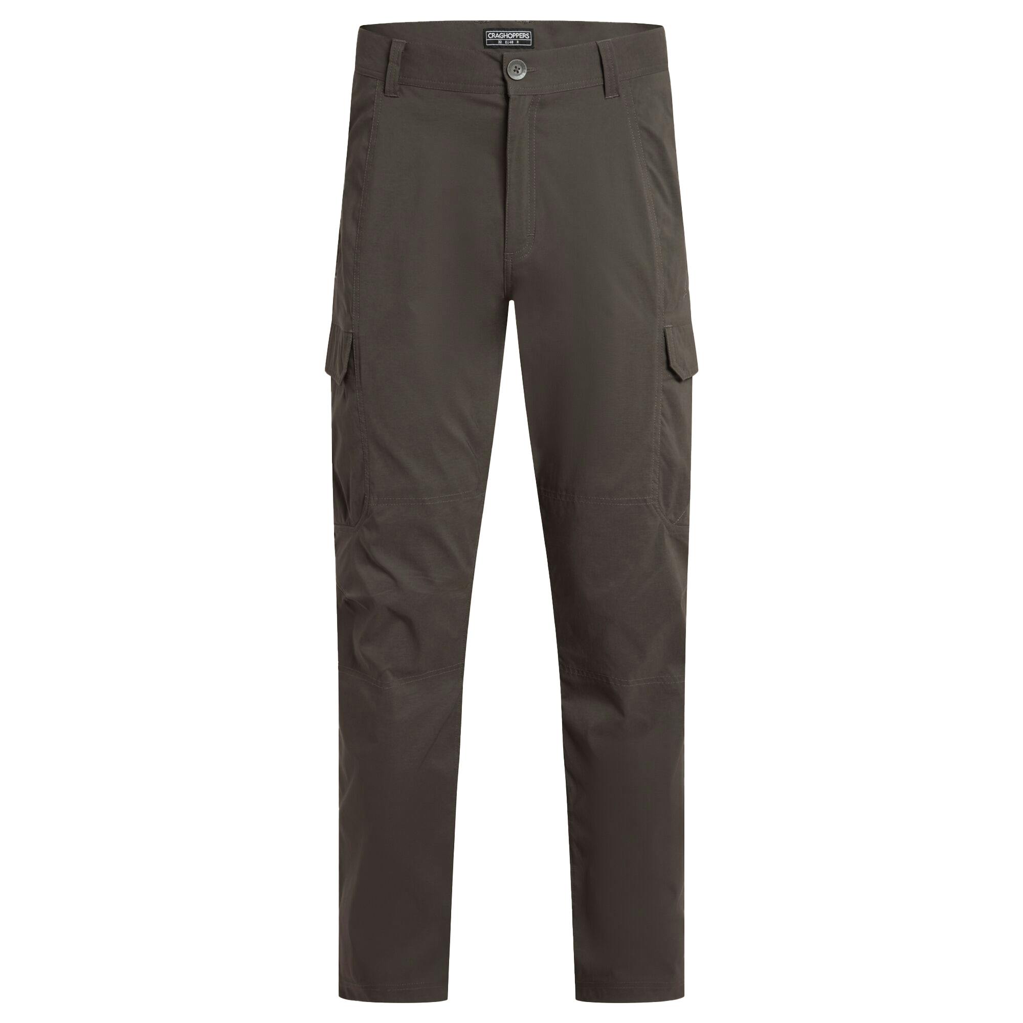 Craghoppers Men's Green Kiwi Pro Cargo Trousers - Woodland - 40L - Woodland - 96% Recycled Nylon Polyamide/4% Elastane