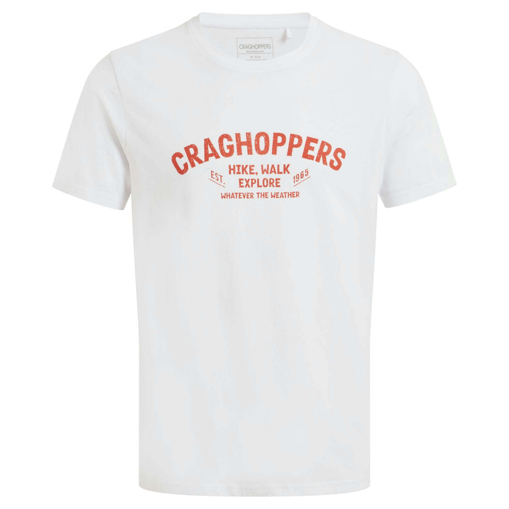 Craghoppers (M, Optic White) Mens Lucent Whatever The Weather Short-Sleeved T-Shirt - Image 2