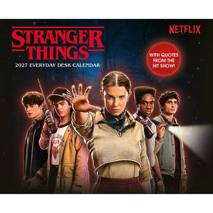 Stranger Things Desk Calendar 2027, Desk Calendars, Day To View, Gift - Image 4