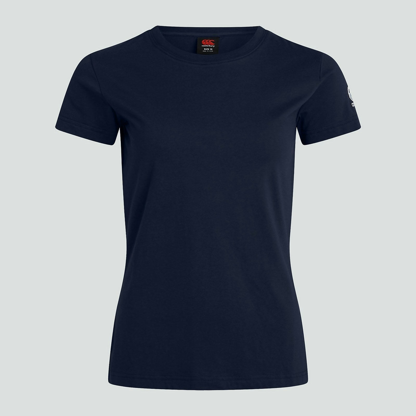 Canterbury Women's Blue Club Plain Training Tee {Qa005711} - Navy - Uk14