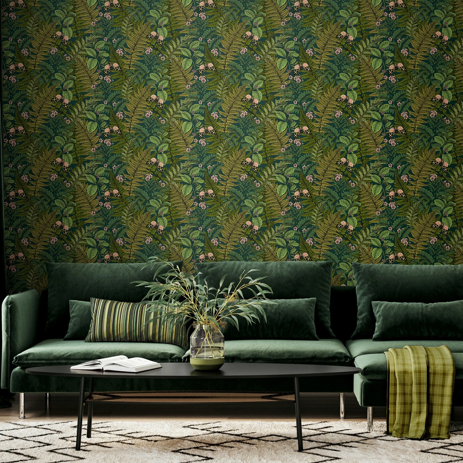Rackhams Wild Ferns - Forest Mix 10M Wallpaper