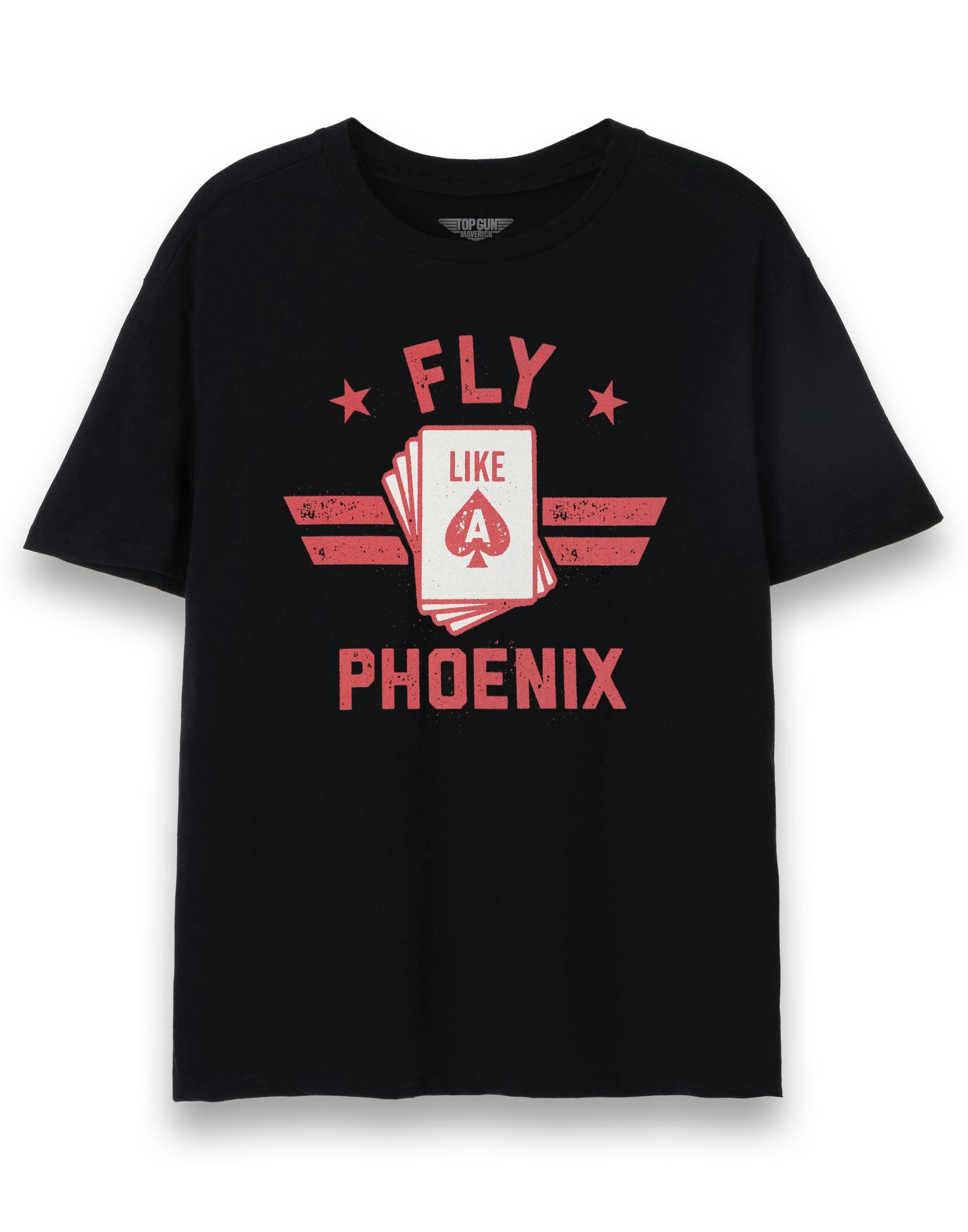 Vanilla Underground Men's Black Top Gun: Maverick Natasha Trace Aka Pheonix Short Sleeved T-Shirt - Large