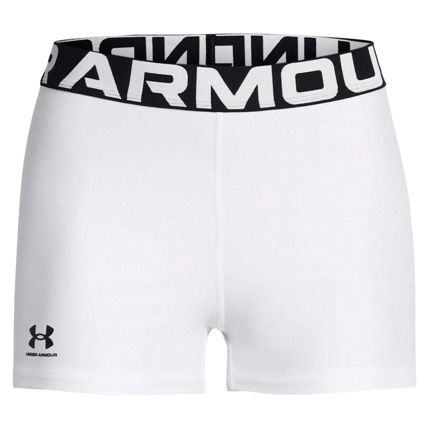 Under Armour (14 Uk S, White) Womens/Ladies Heatgear Compression Shorts - Image 2