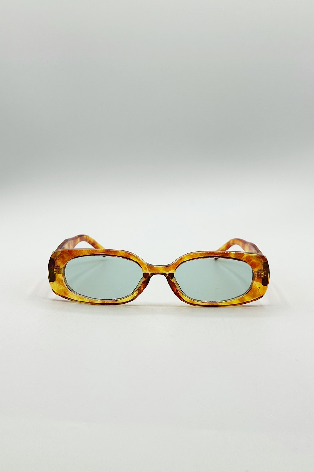 Svnx Orange Rectangular Sunglasses In Tortoiseshell - One Size
