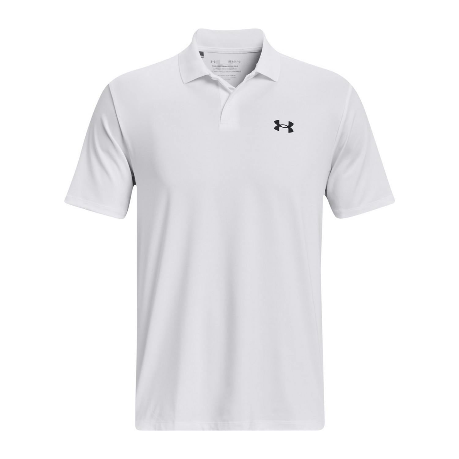 Under Armour Men's White Polo Shirt - Xl - 93% Polyester/7% Elastane