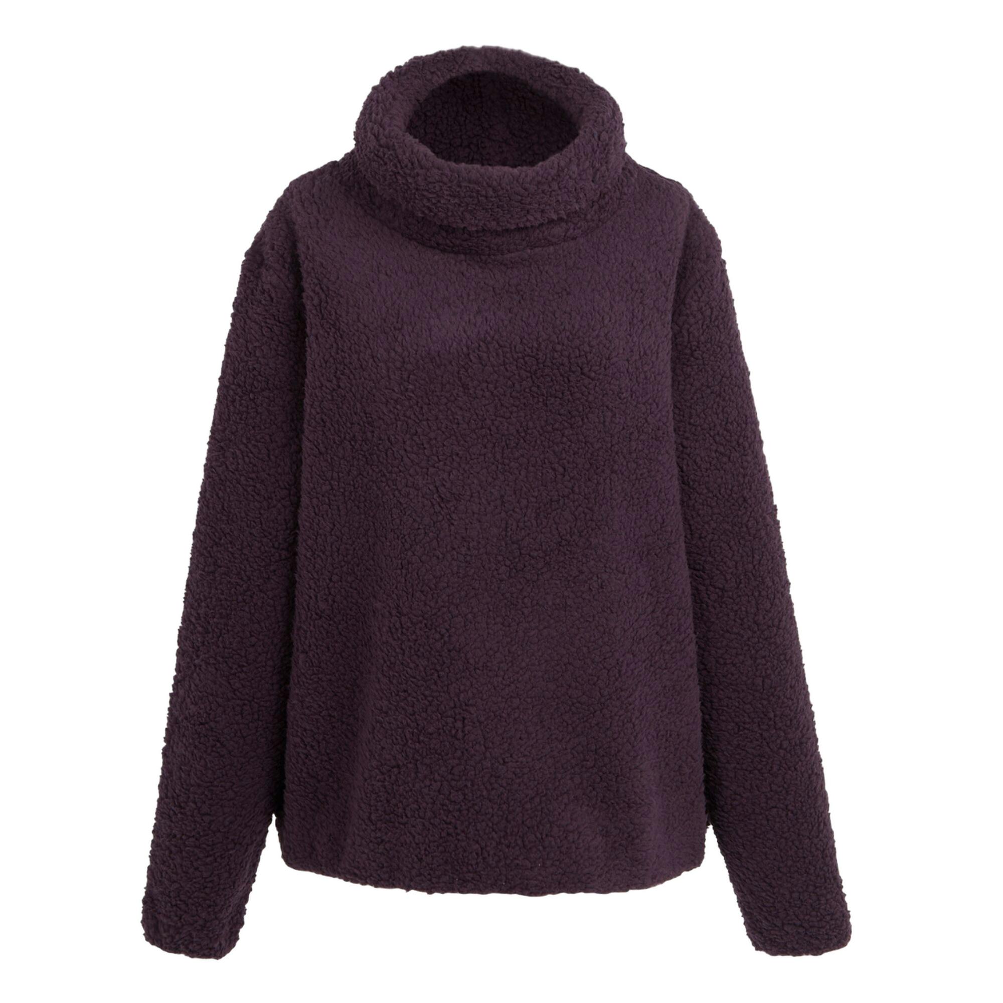 Regatta Women's Ria Fluffy Overhead Fleece Top - Deep Plum - 10 Uk - Deep Plum - 100% Mixed