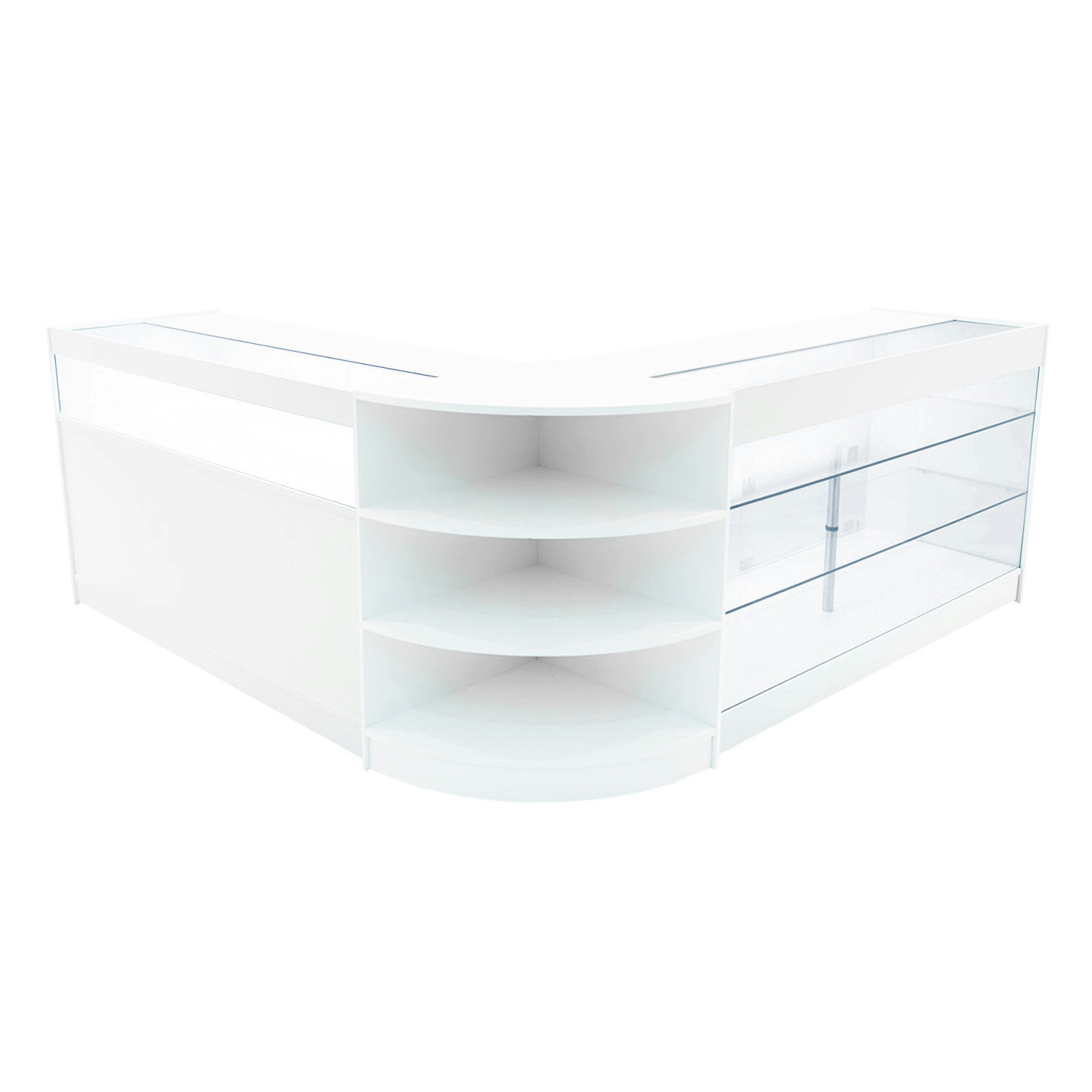Monstershop White Demeter Led Shop Counter Set K1500, B1500 & Lm60
