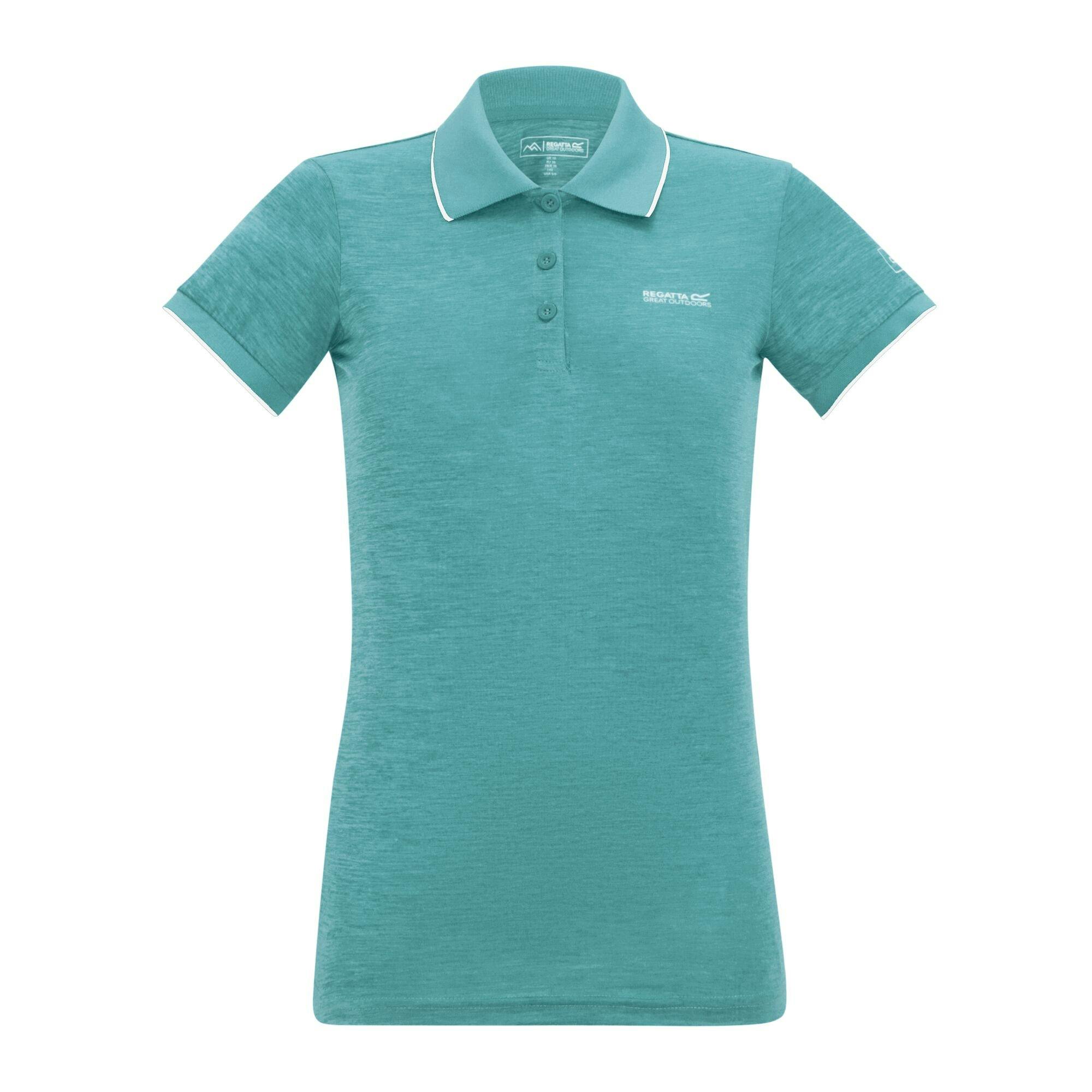 Regatta (16 Uk, Ivy Moss) Womens/Ladies Remex Ii Polo Neck T-Shirt - Image 2