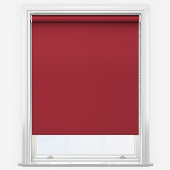 Newedgeblinds Red Trimmable Thermal Blackout Roller Blinds - 130Cm