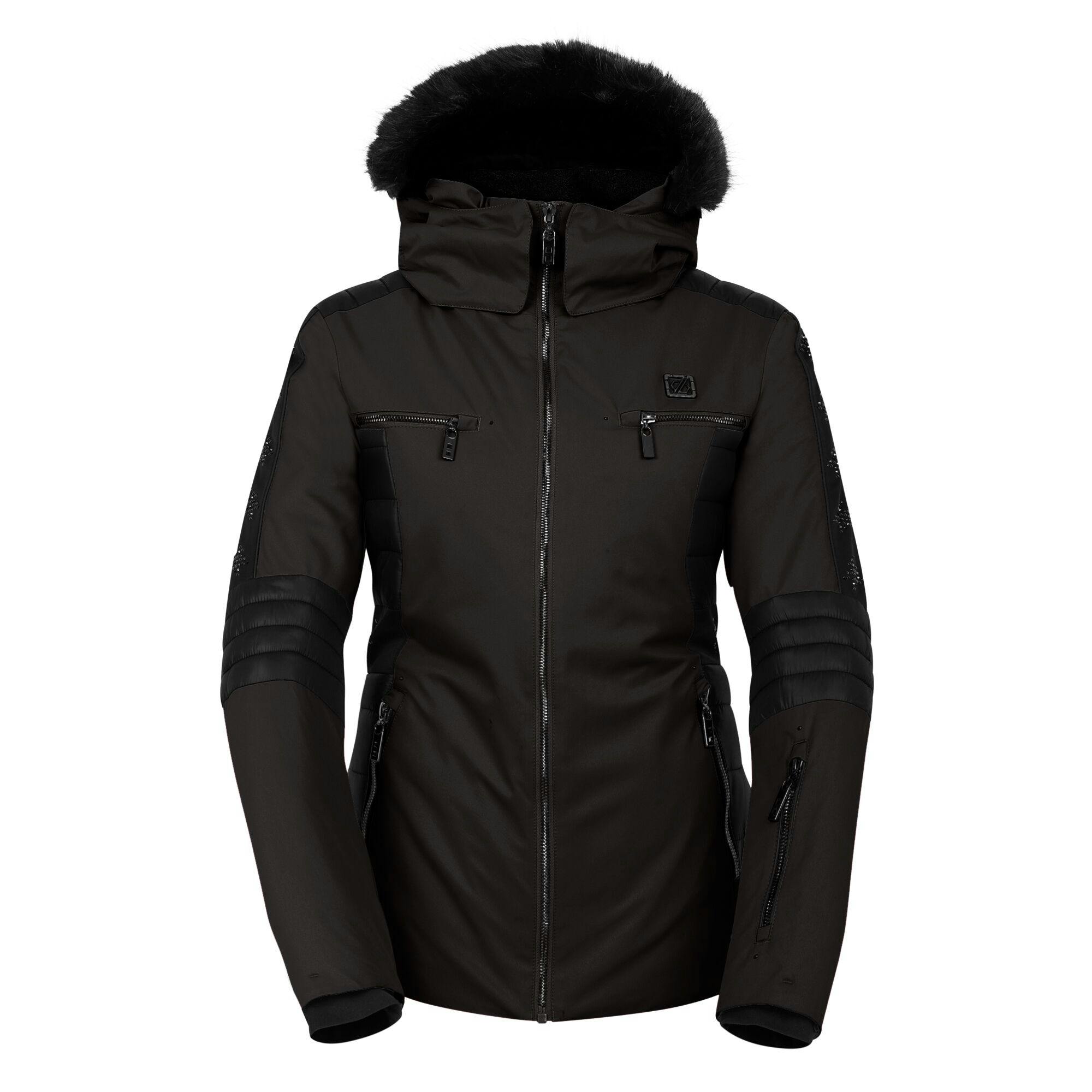 Dare 2B Women's Black Enlighten Ski Jacket - 16 Uk - 100% Mixed